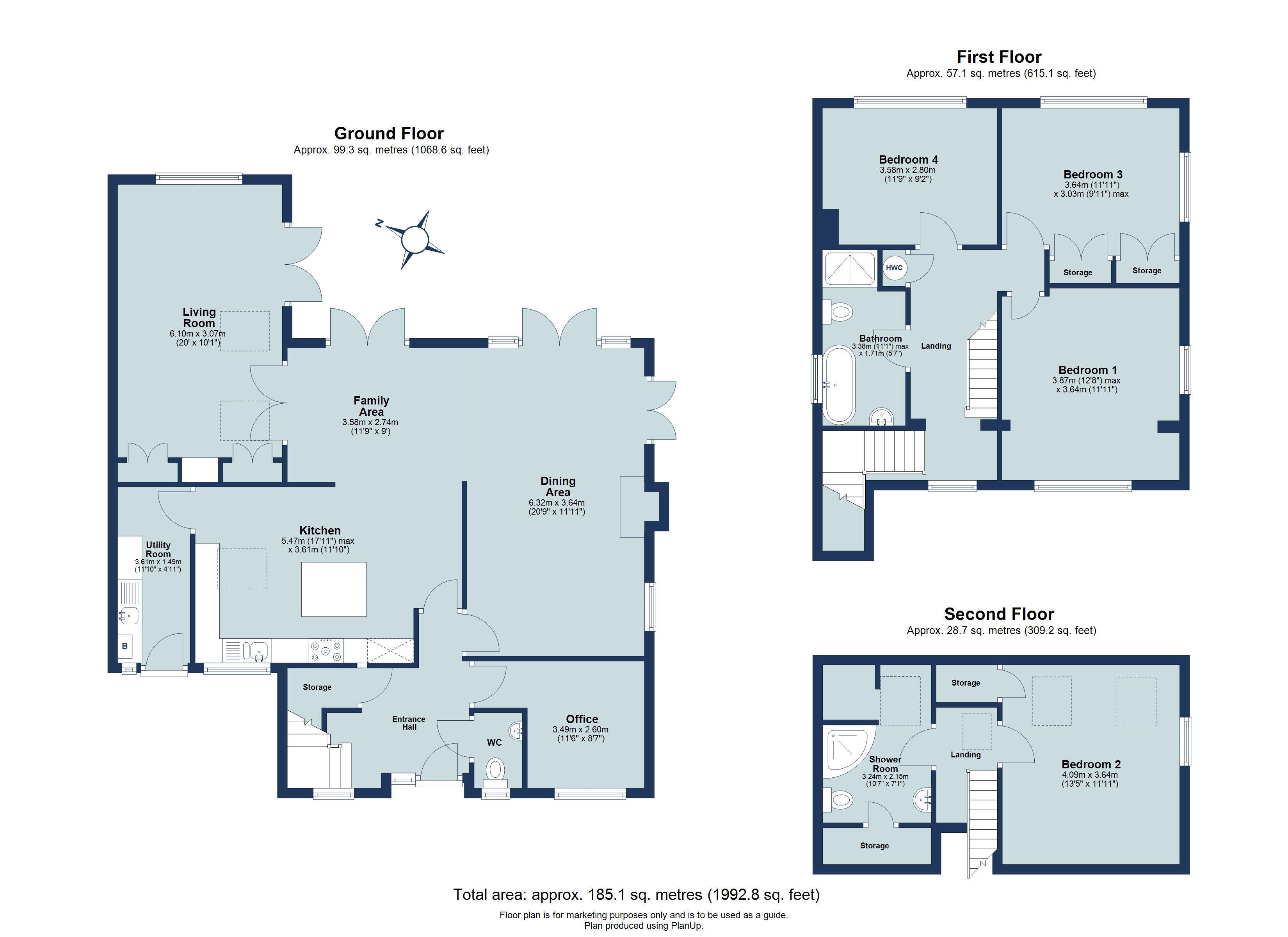4 bed detached house for sale in Alders End Lane, Harpenden, Hertfordshire, AL5 - Property floorplan