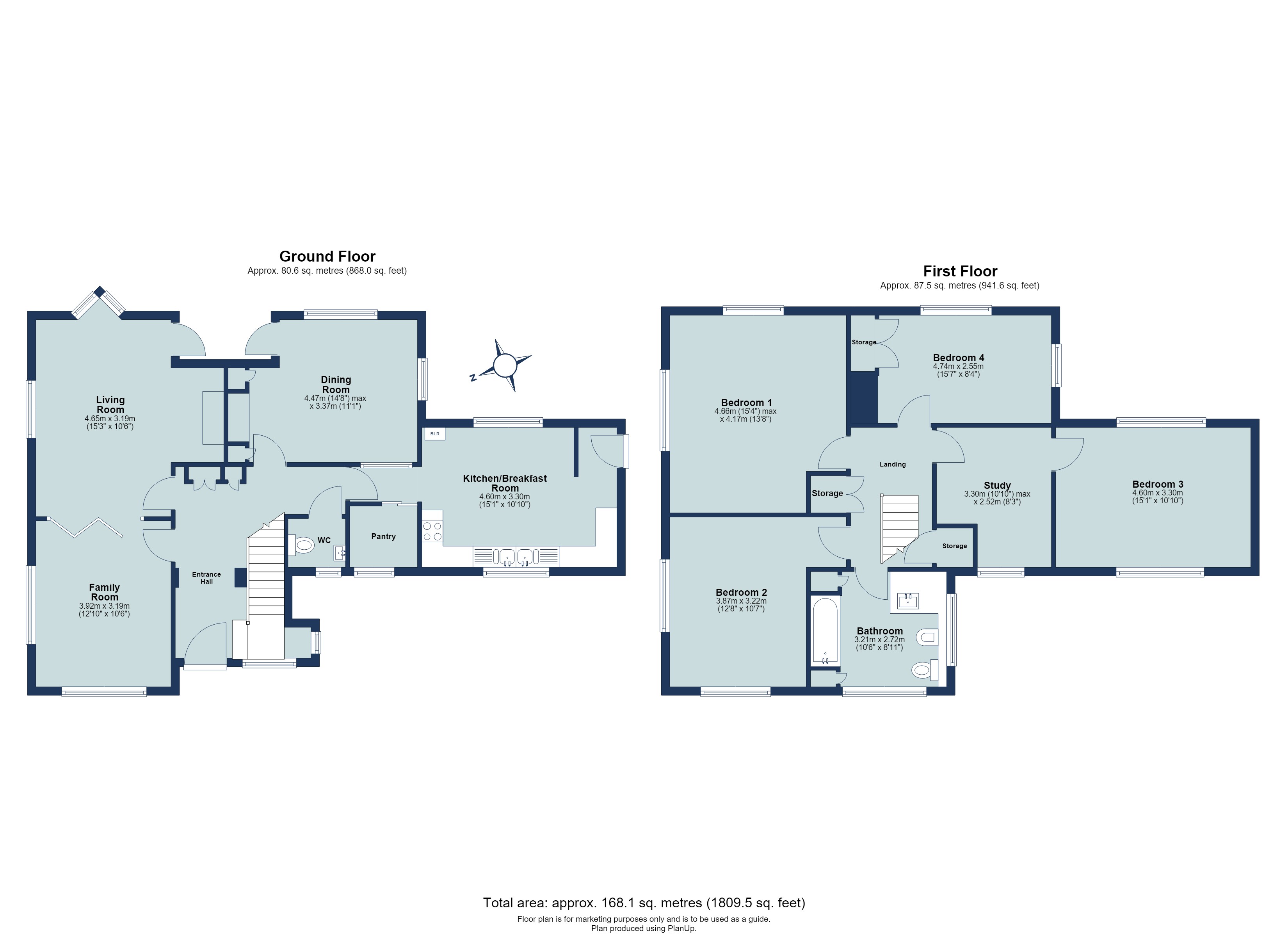 4 bed detached house for sale in The Common, Harpenden, Hertfordshire, AL5 - Property floorplan