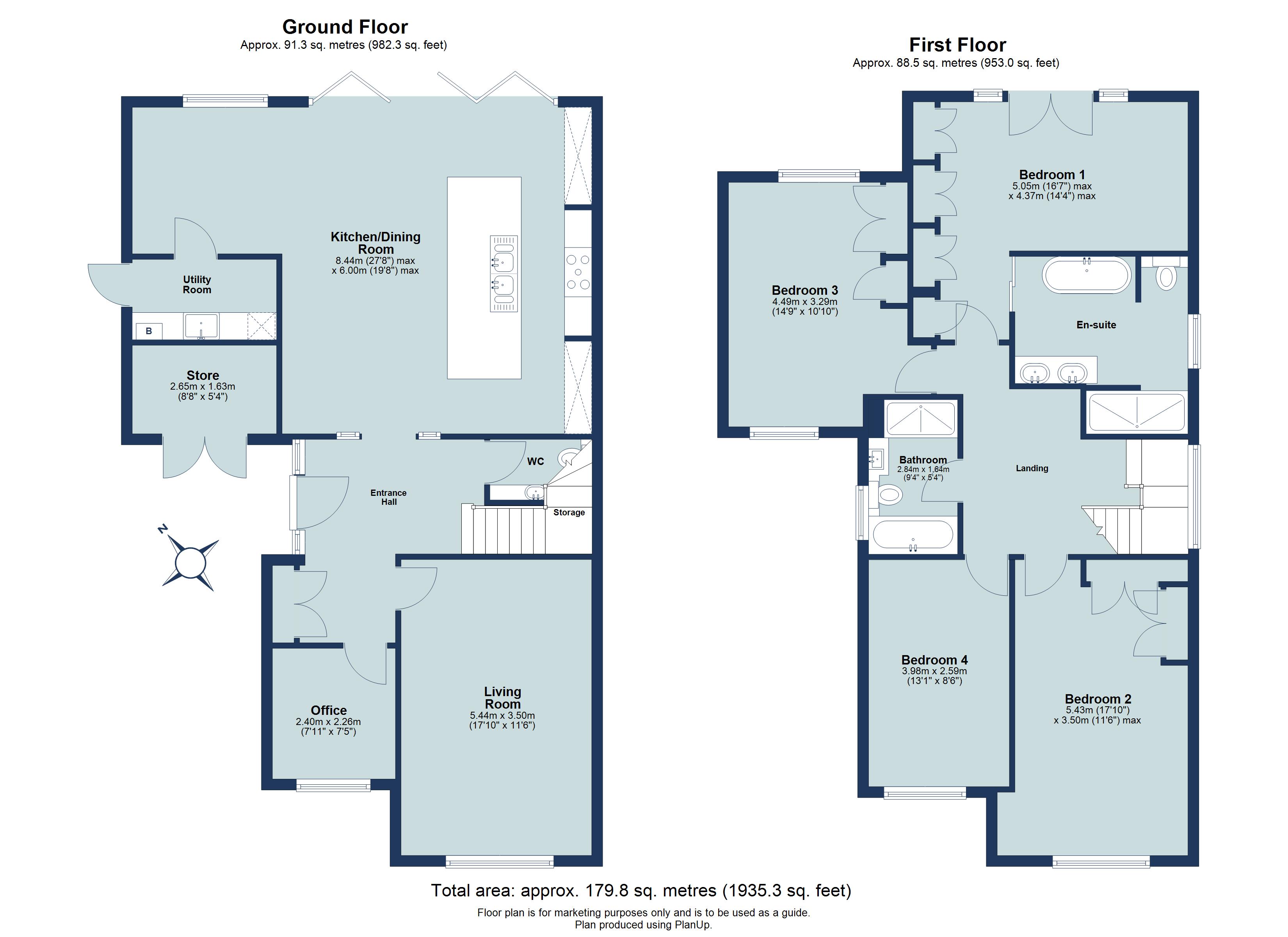 4 bed detached house for sale in Ashley Gardens, Harpenden, Hertfordshire, AL5 - Property floorplan