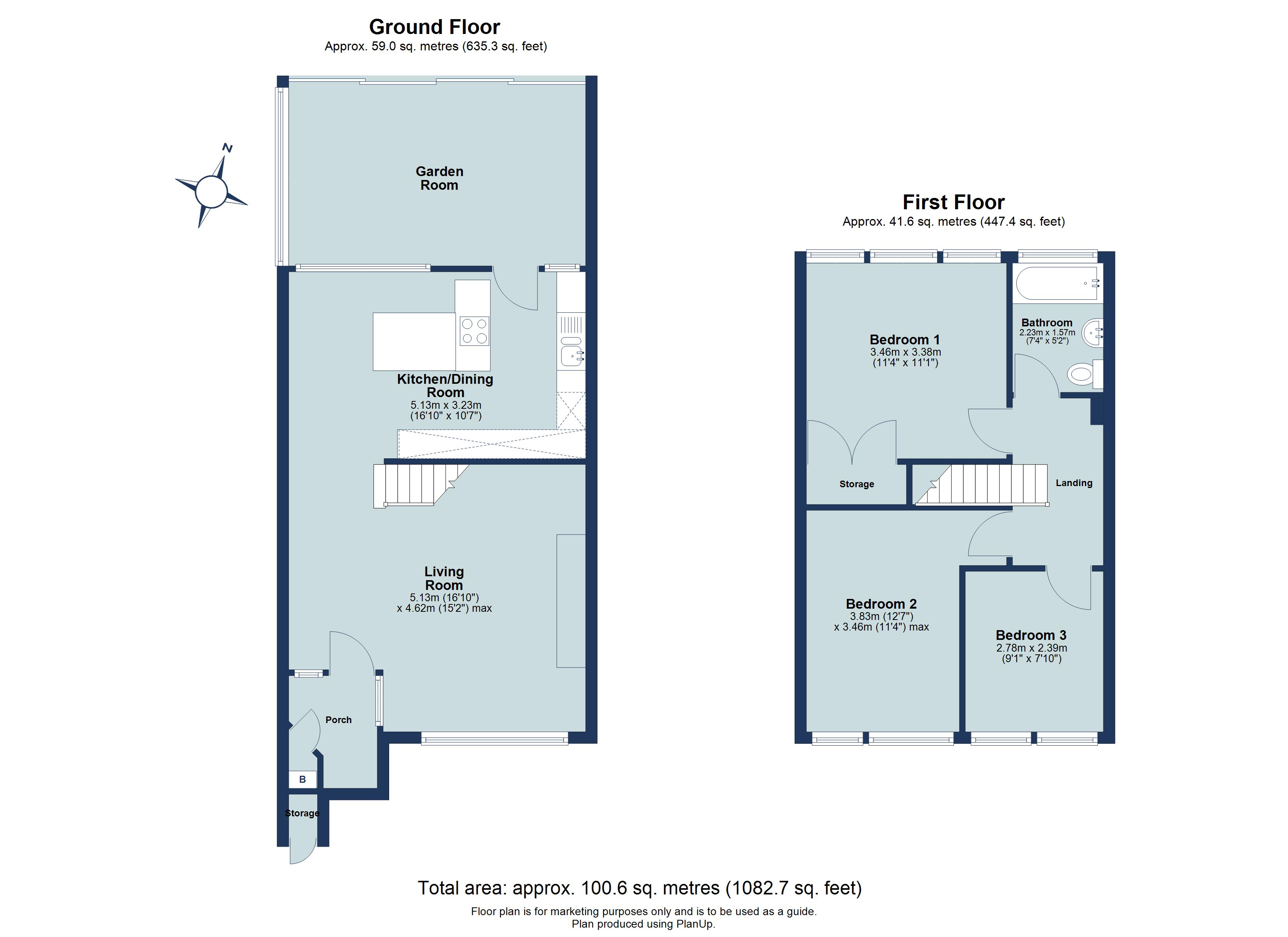3 bed terraced house for sale in Willow Way, Harpenden, Hertfordshire, AL5 - Property floorplan