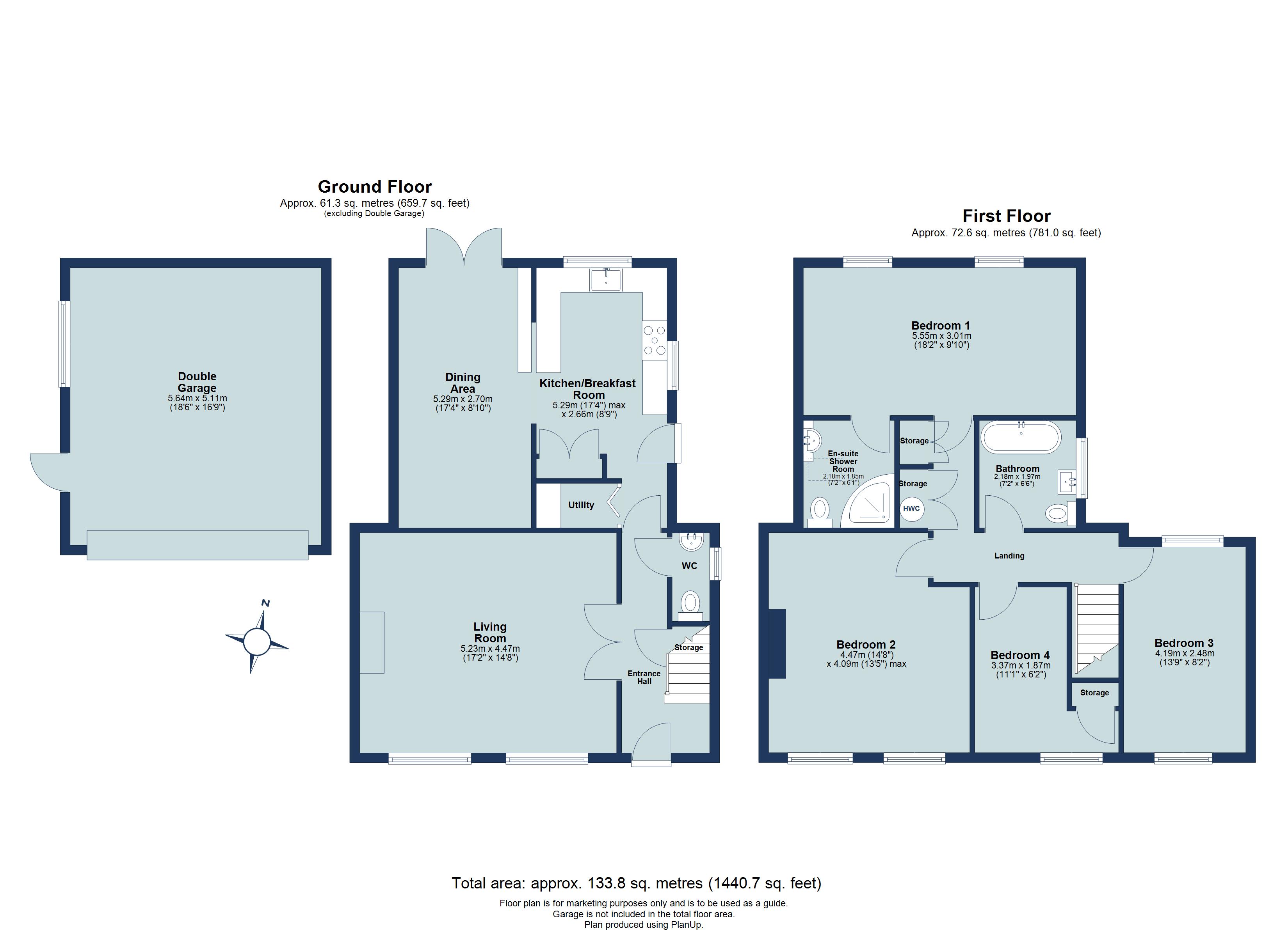 4 bed terraced house for sale in Fish Street, Redbourn, Hertfordshire, AL3 - Property floorplan