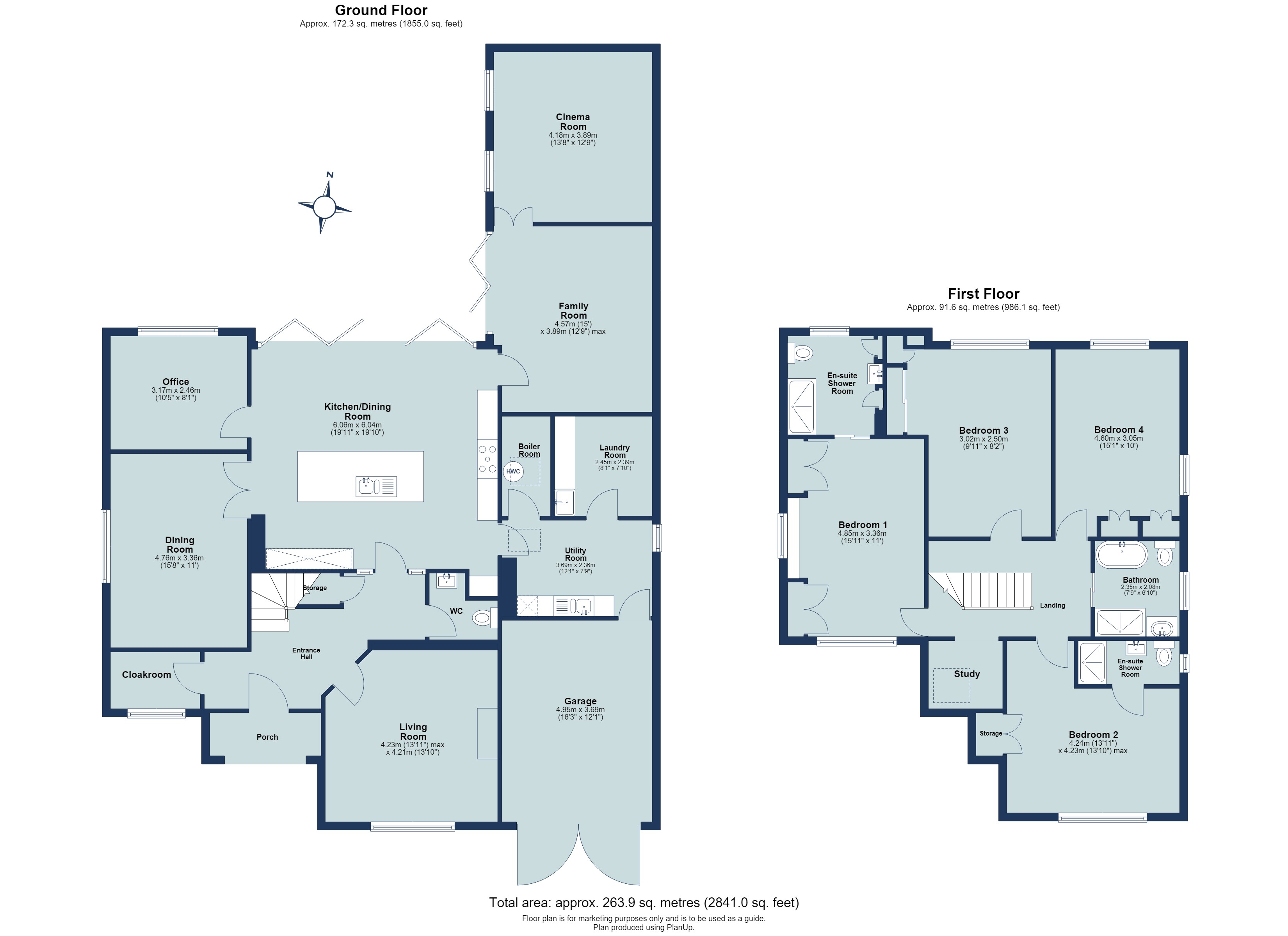 4 bed detached house for sale in Blackmore Way, Blackmore End, Hertfordshire, AL4 - Property floorplan