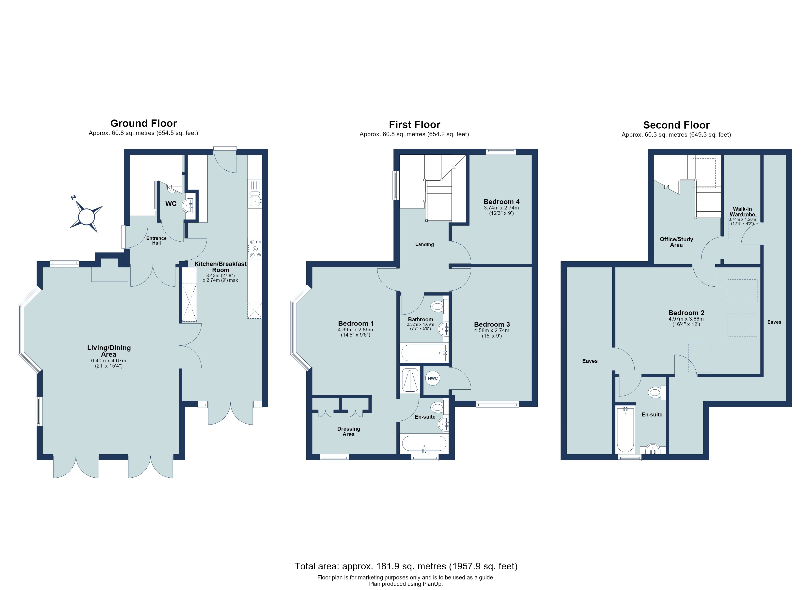 4 bed detached house for sale in Southview Road, Harpenden, Hertfordshire, AL5 - Property floorplan