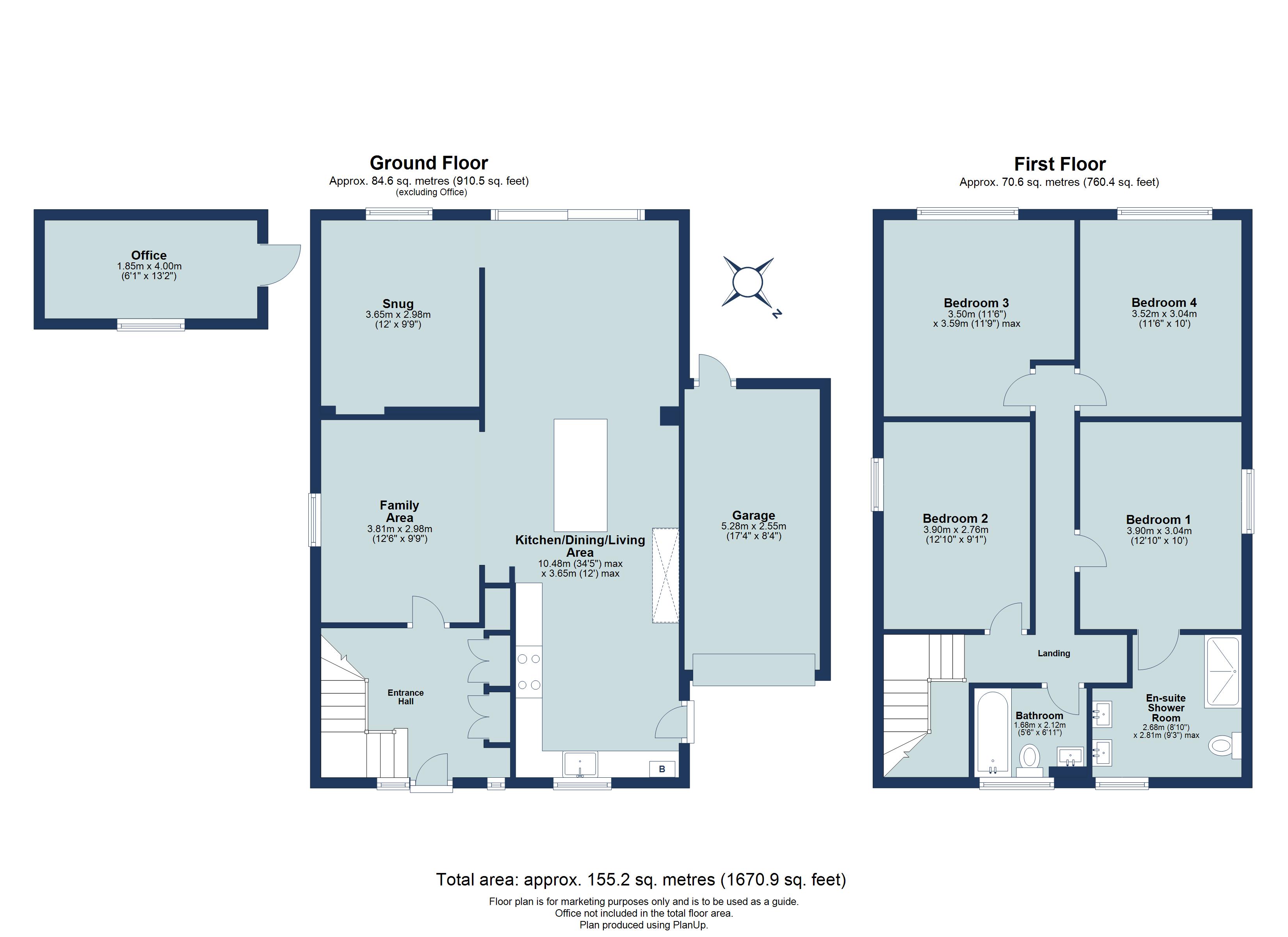 4 bed detached house for sale in Hadrian Close, St. Albans, Hertfordshire, AL3 - Property floorplan