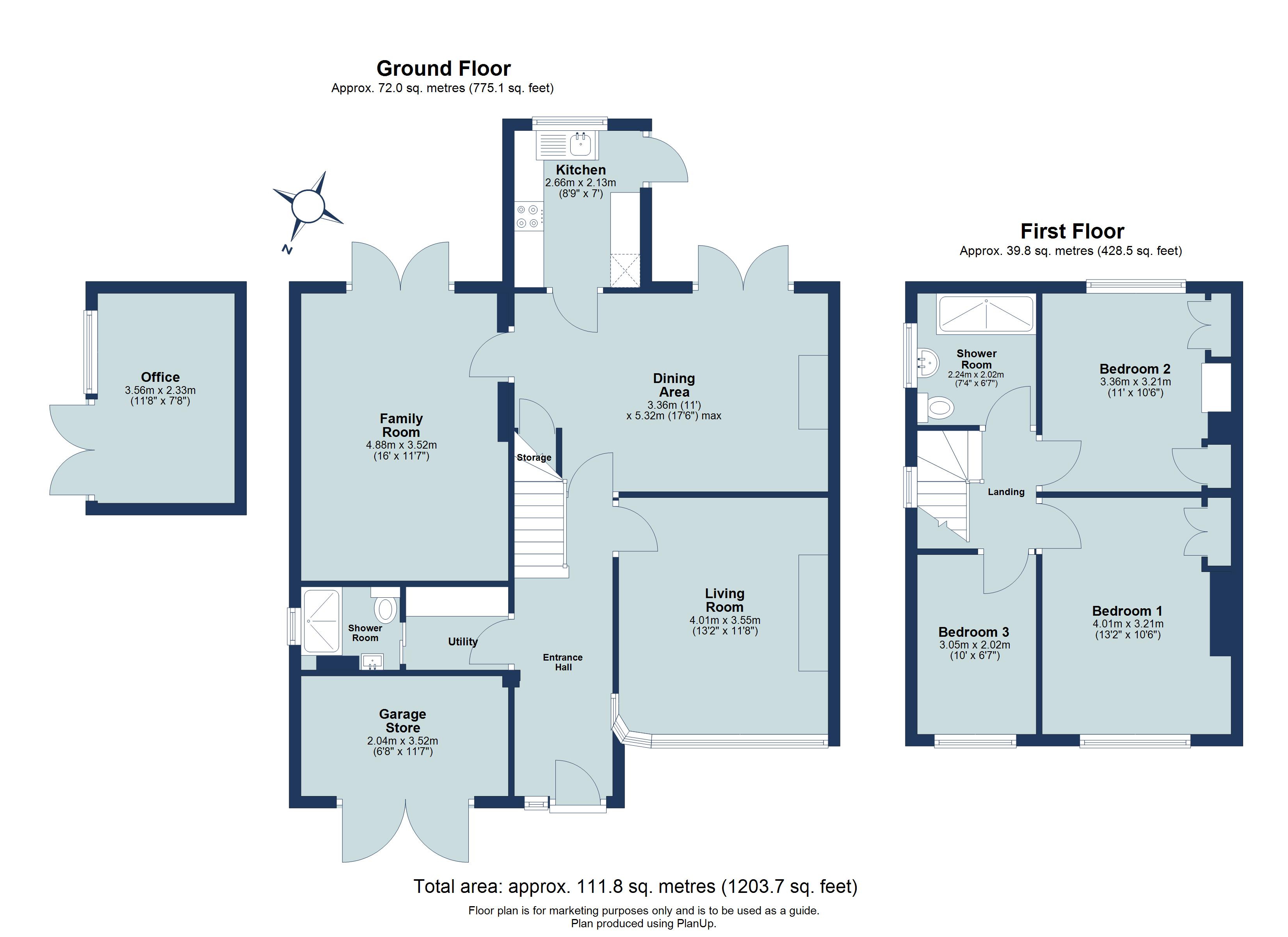 3 bed semi-detached house for sale in Queens Crescent, St. Albans, Hertfordshire, AL4 - Property floorplan