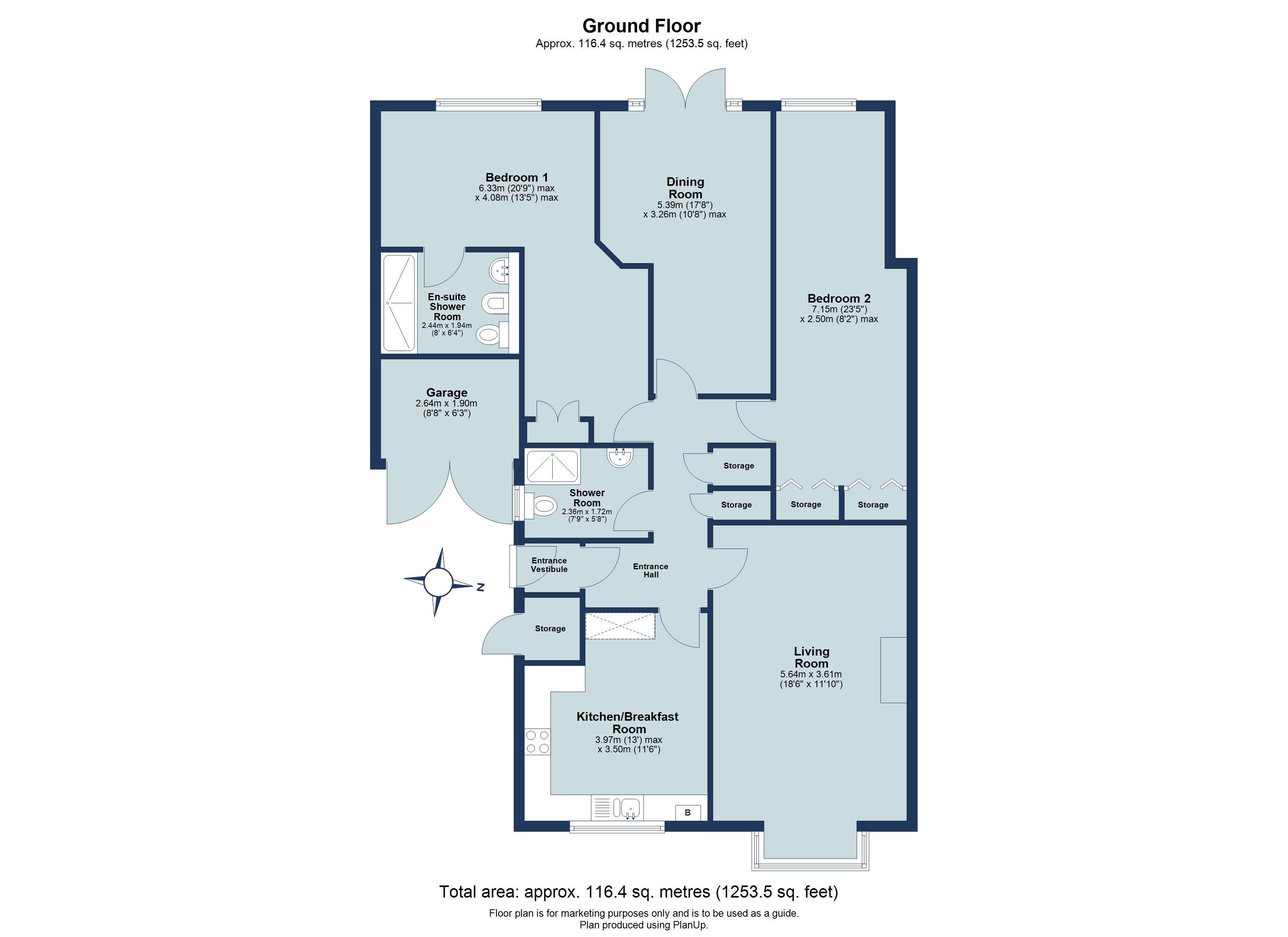 3 bed detached bungalow for sale in Villiers Crescent, St. Albans, Hertfordshire, AL4 - Property floorplan