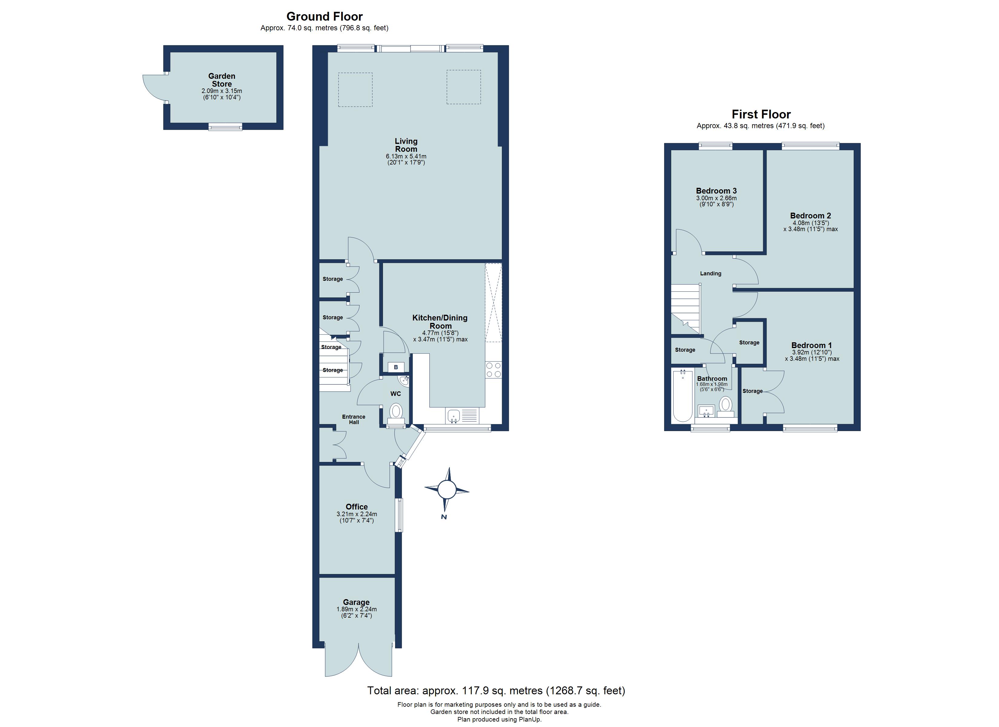 3 bed end of terrace house to rent in Down Edge, Redbourn, Hertfordshire, AL3 - Property floorplan