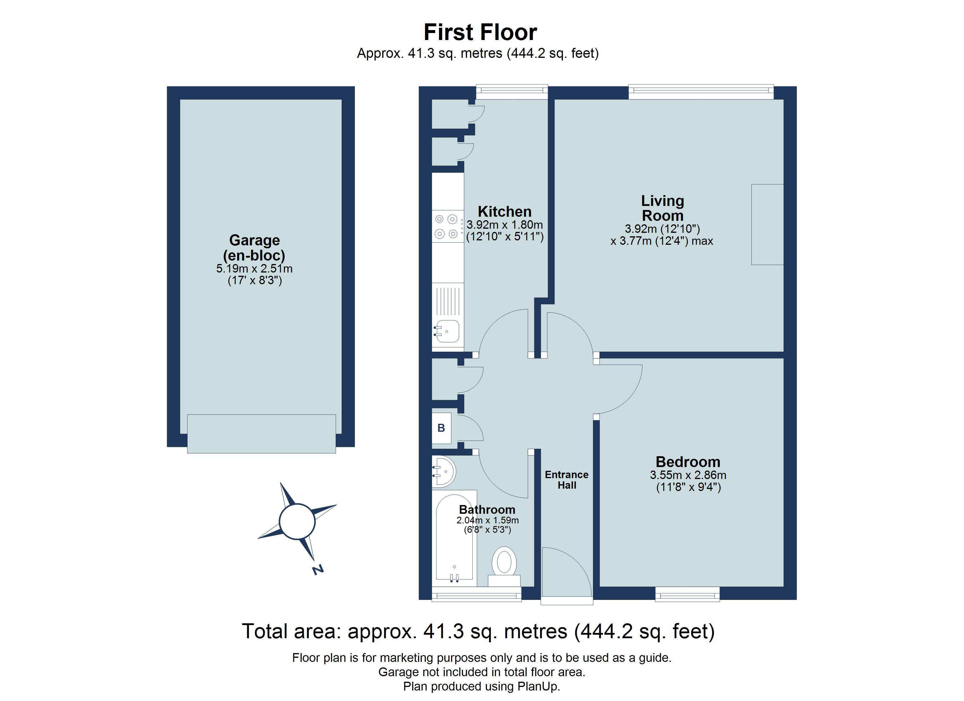 1 bed maisonette for sale in Hughenden Road, St. Albans, Hertfordshire, AL4 - Property floorplan