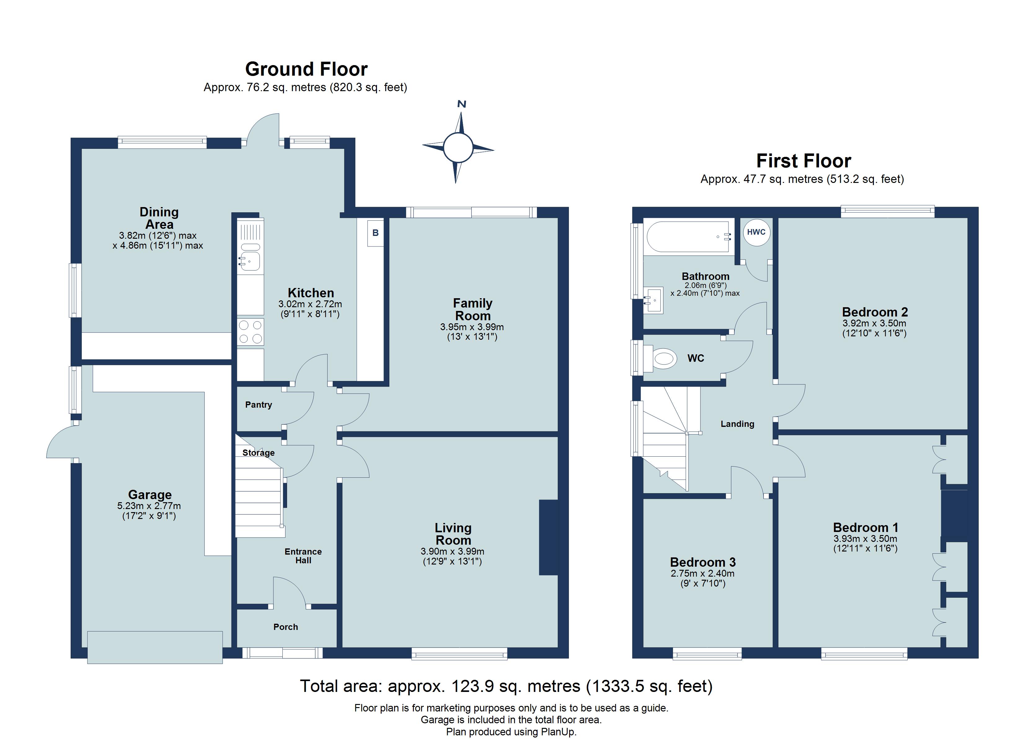 3 bed semi-detached house for sale in Springwood Walk, St. Albans, Hertfordshire, AL4 - Property floorplan