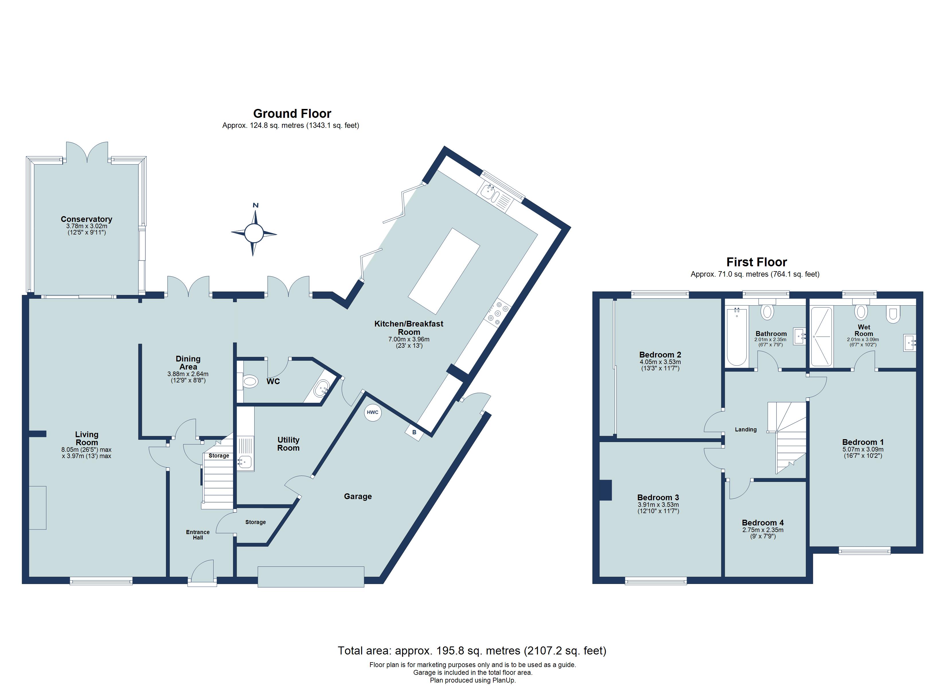 4 bed semi-detached house for sale in Evans Grove, St. Albans, Hertfordshire, AL4 - Property floorplan