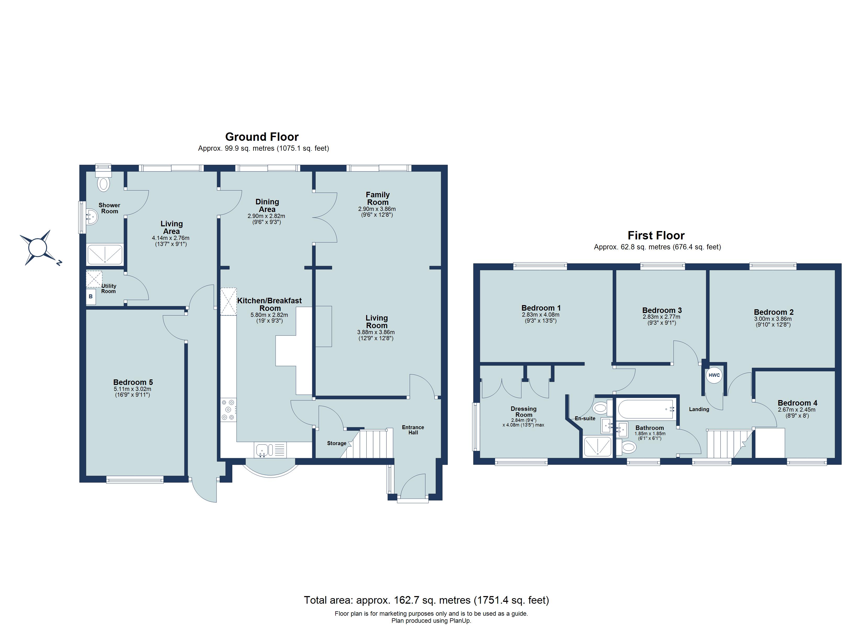 5 bed semi-detached house for sale in Langley Grove, Sandridge, St Albans, Hertfordshire, AL4 - Property floorplan