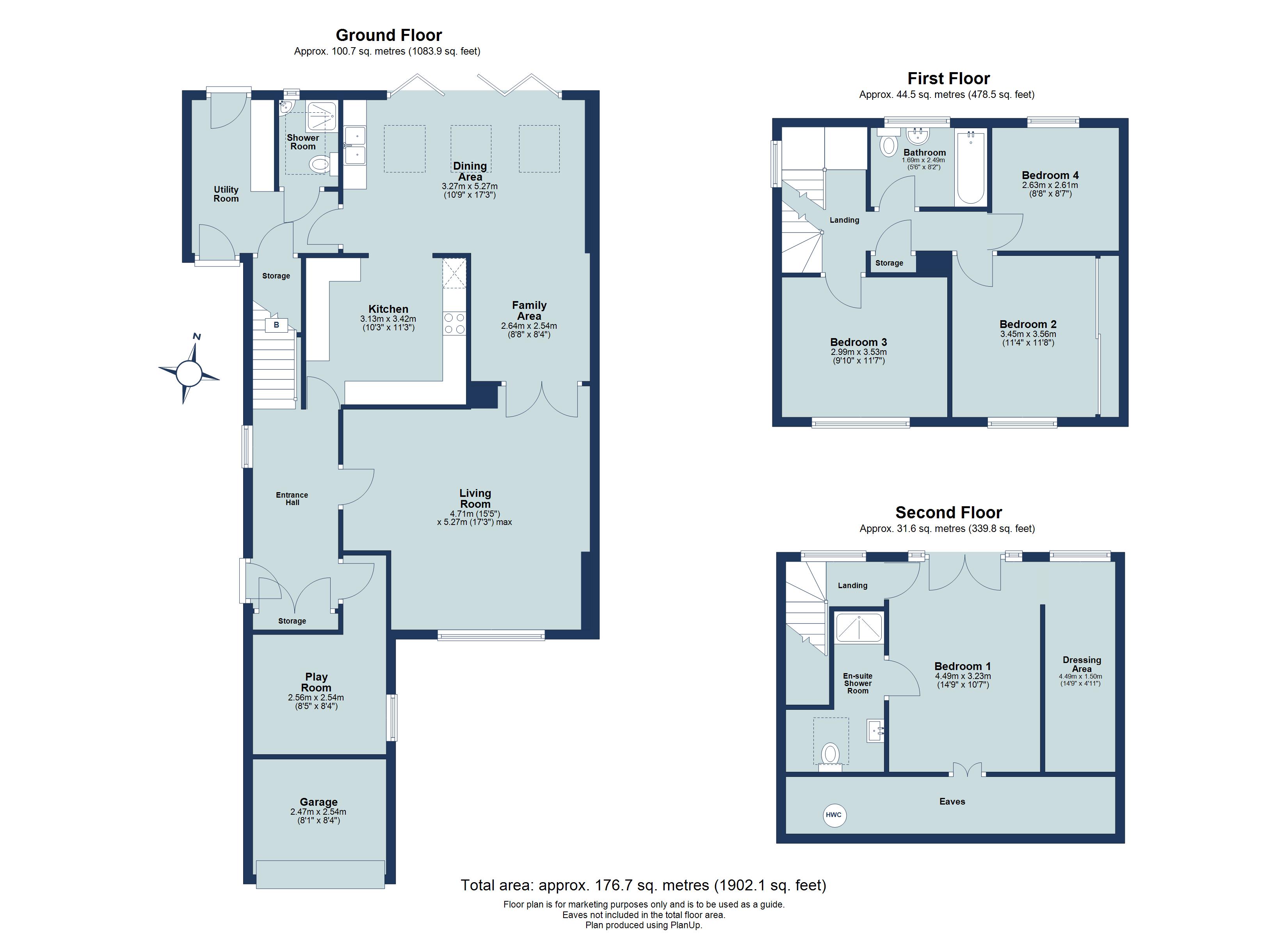 4 bed semi-detached house for sale in Chestnut Drive, St. Albans, Hertfordshire, AL4 - Property floorplan