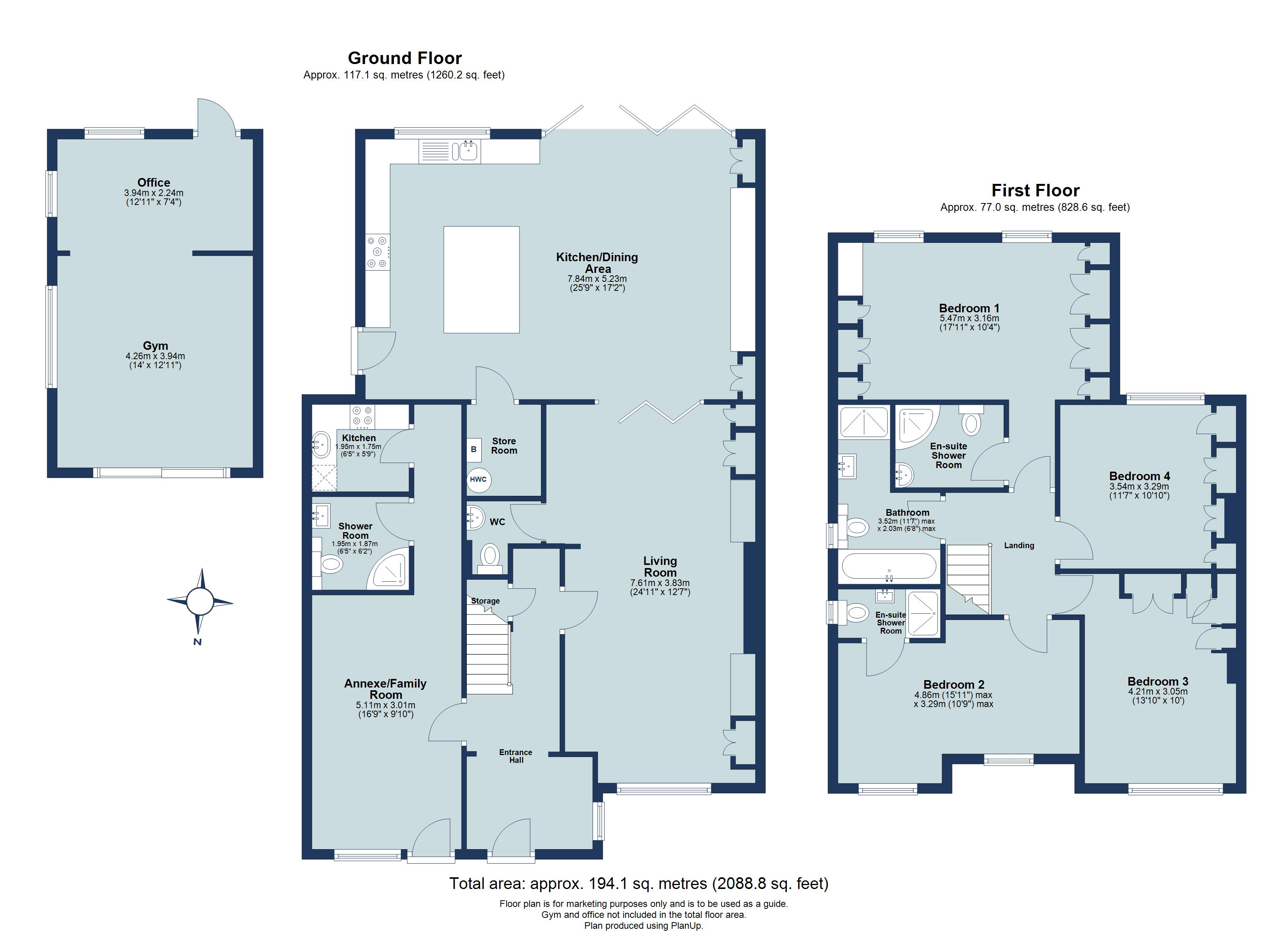 4 bed semi-detached house for sale in St. Albans Road West, Ellenbrook, Hatfield, Herts, AL10 - Property floorplan