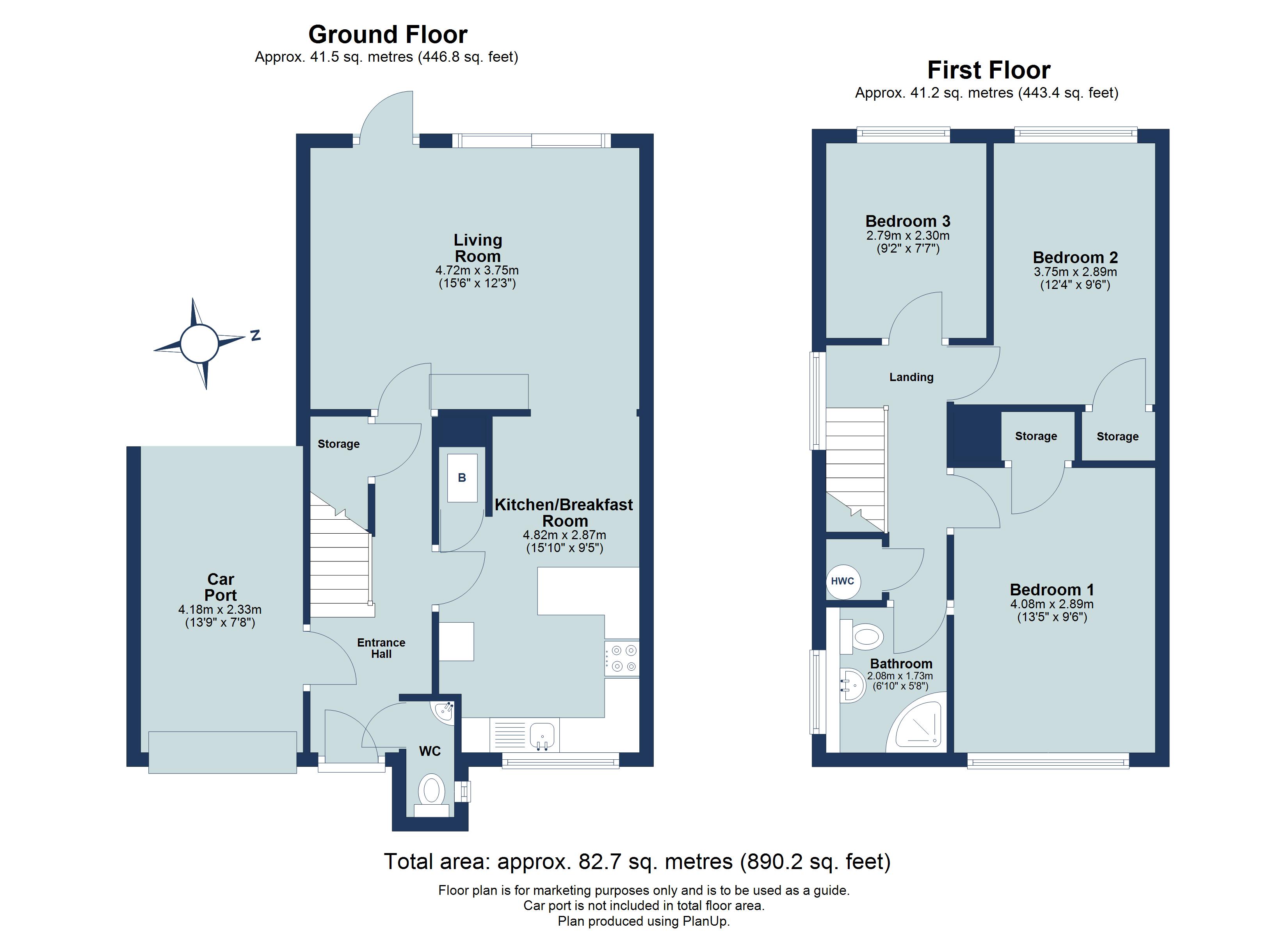 3 bed semi-detached house for sale in Deans Gardens, St. Albans, Hertfordshire, AL4 - Property floorplan