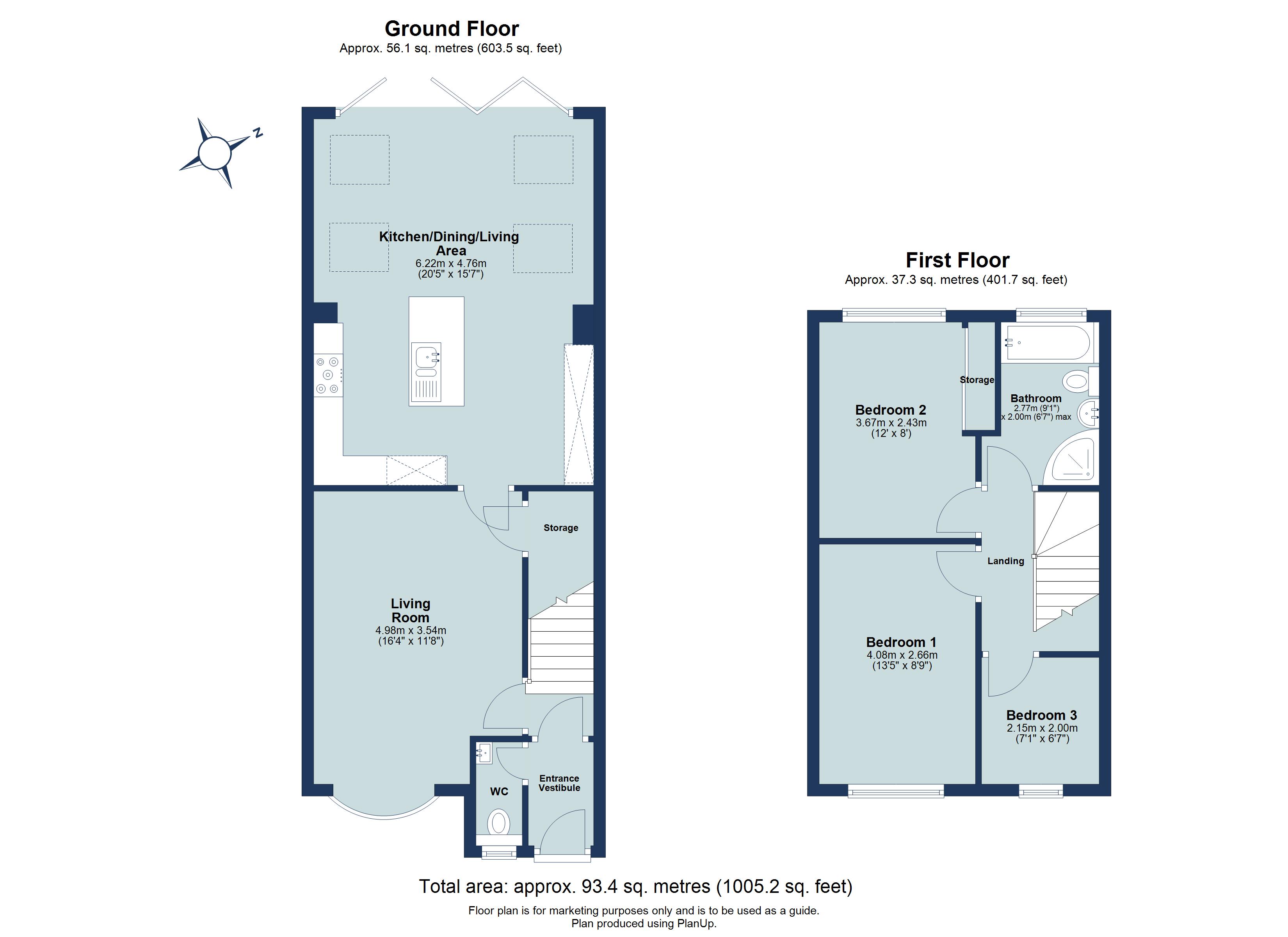 3 bed end of terrace house for sale in Lawrance Road, St. Albans, Hertfordshire, AL3 - Property floorplan