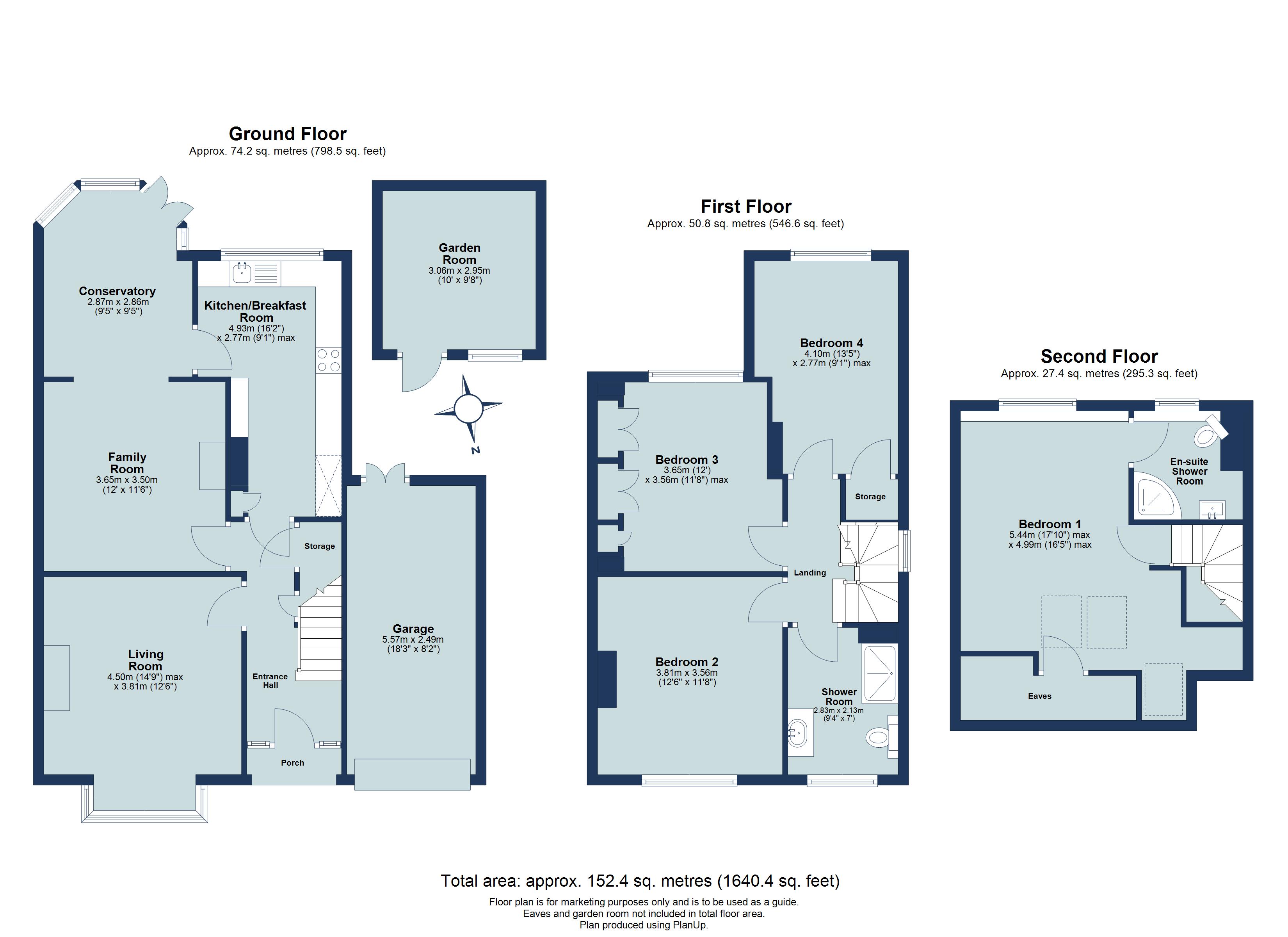 4 bed semi-detached house for sale in Green Lane, St. Albans, Hertfordshire, AL3 - Property floorplan