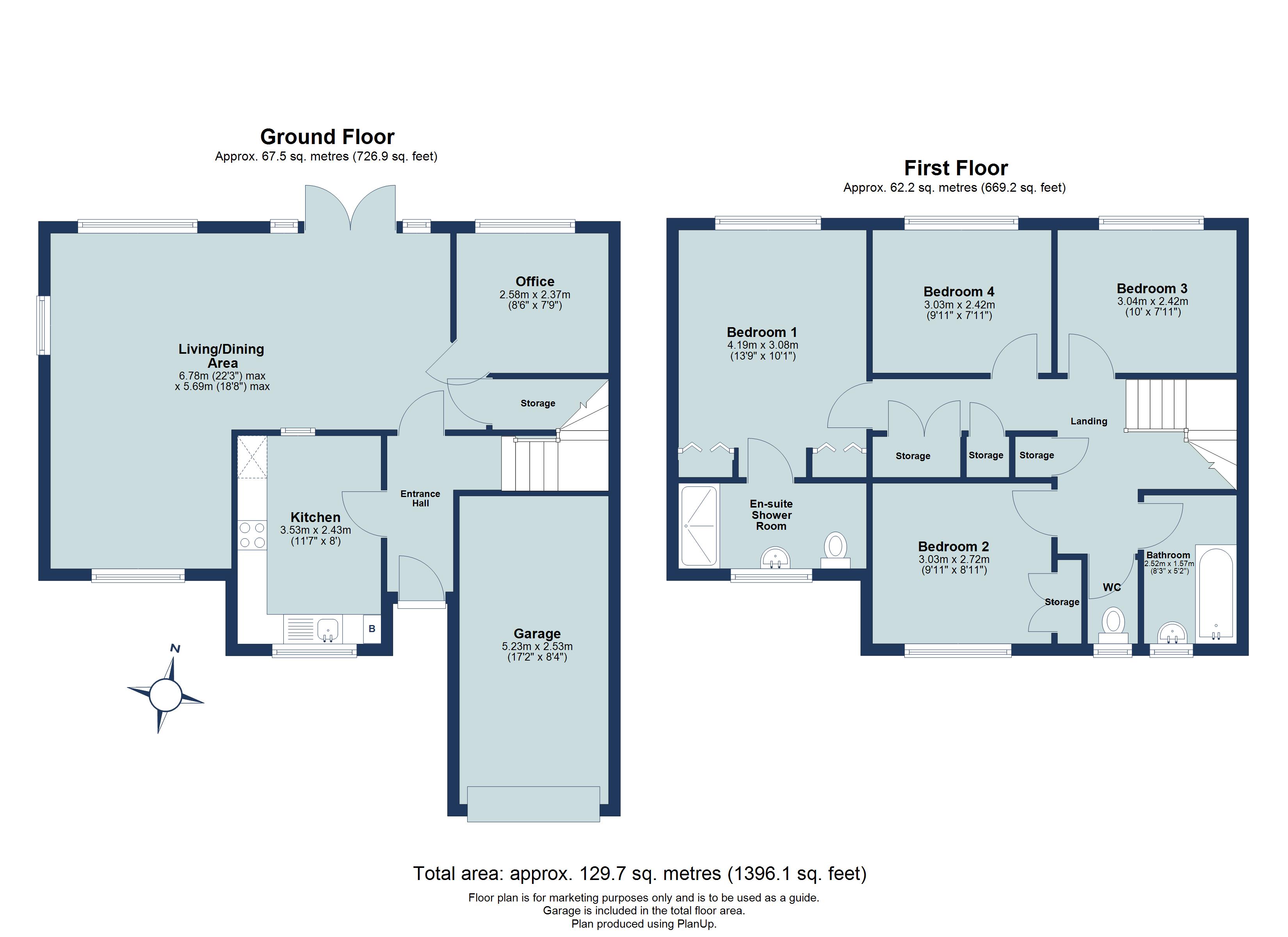 4 bed semi-detached house for sale in Southfield Way, St. Albans, Hertfordshire, AL4 - Property floorplan