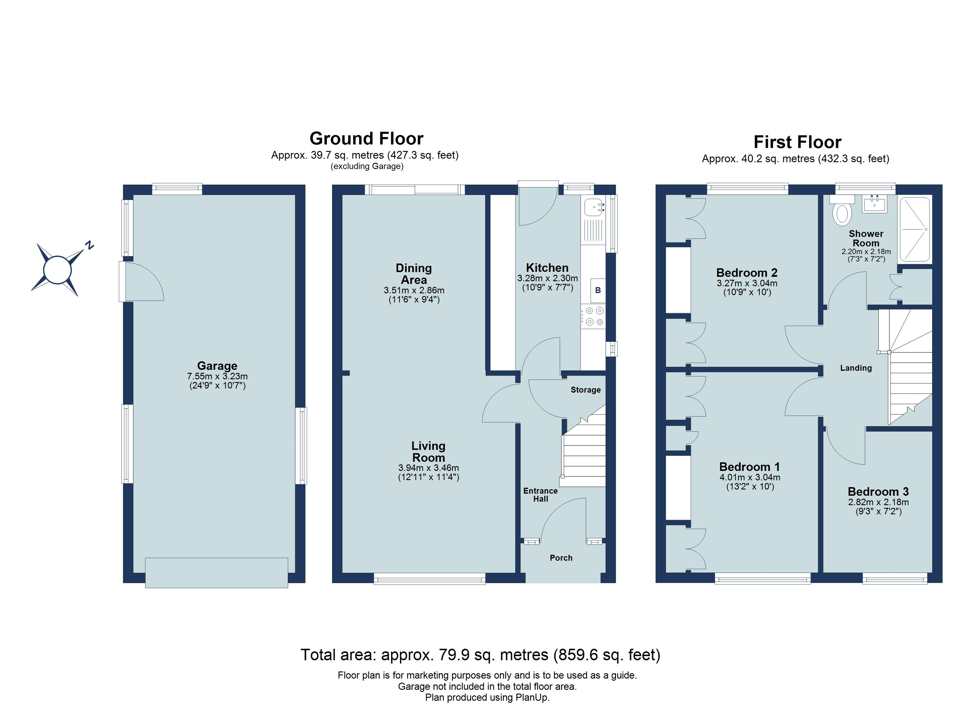 3 bed semi-detached house for sale in Sherwood Avenue, St. Albans, Hertfordshire, AL4 - Property floorplan