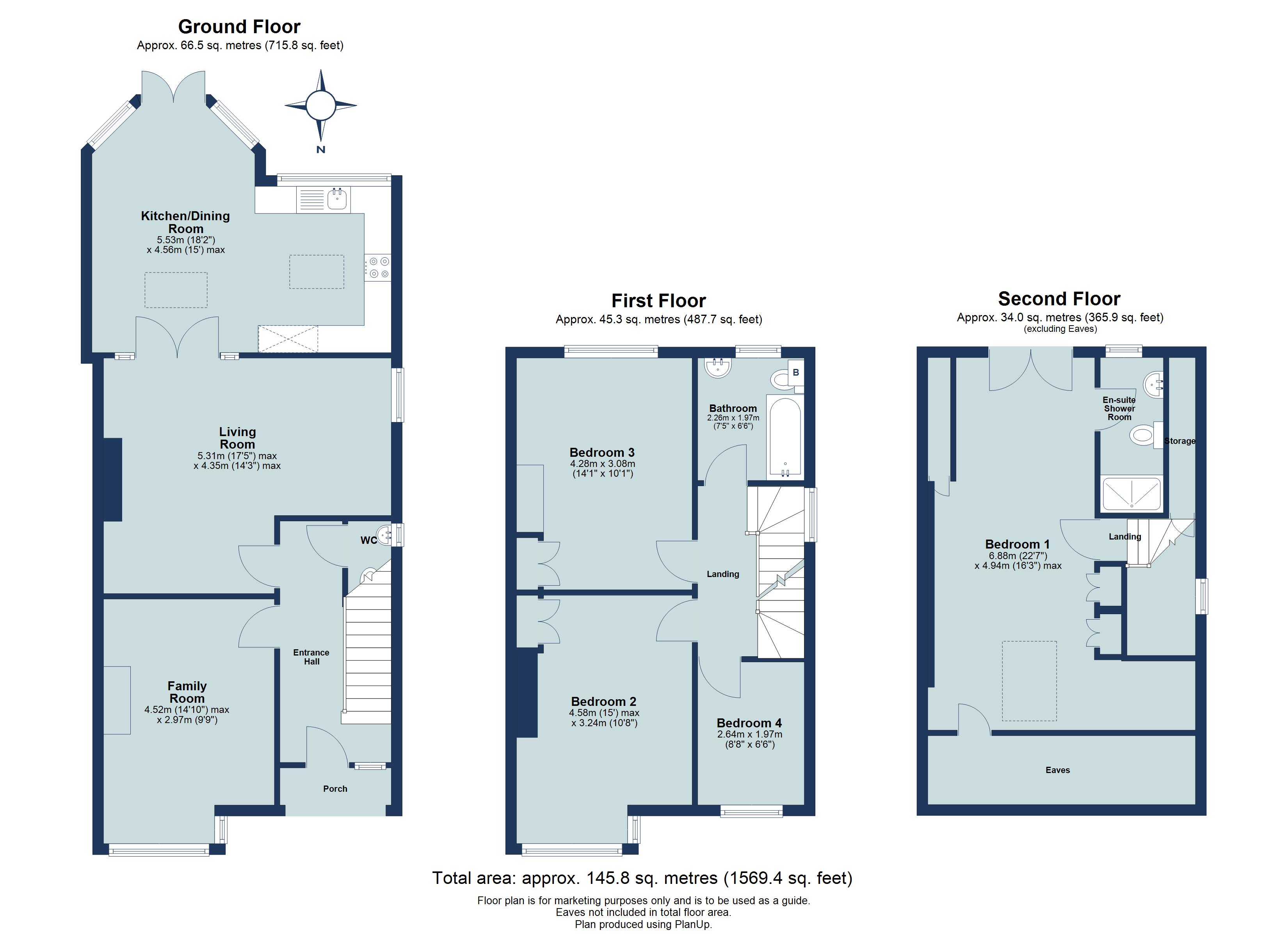 4 bed semi-detached house for sale in Wynchlands Crescent, St. Albans, Hertfordshire, AL4 - Property floorplan