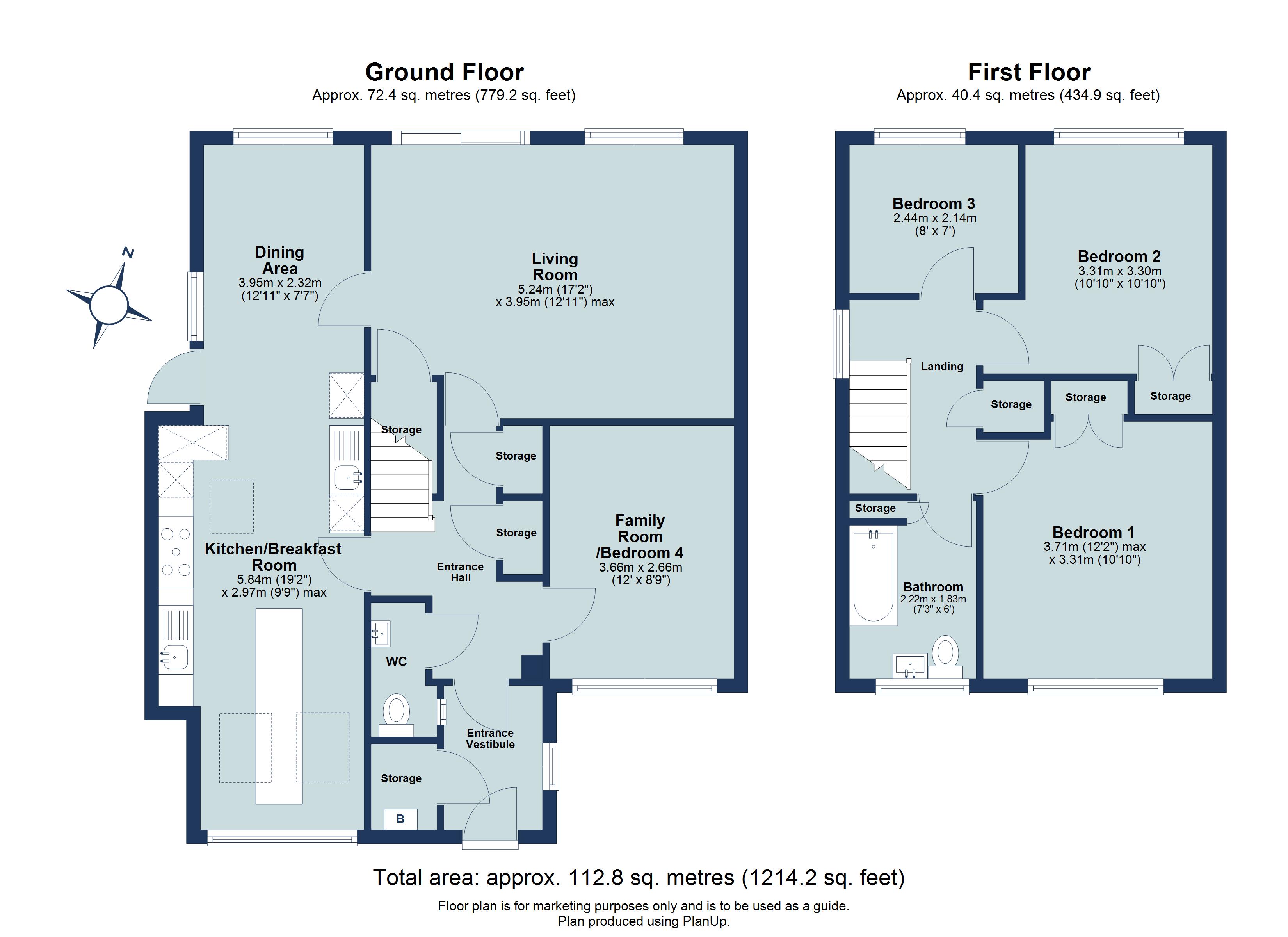 3 bed detached house for sale in Villiers Crescent, St. Albans, Hertfordshire, AL4 - Property floorplan