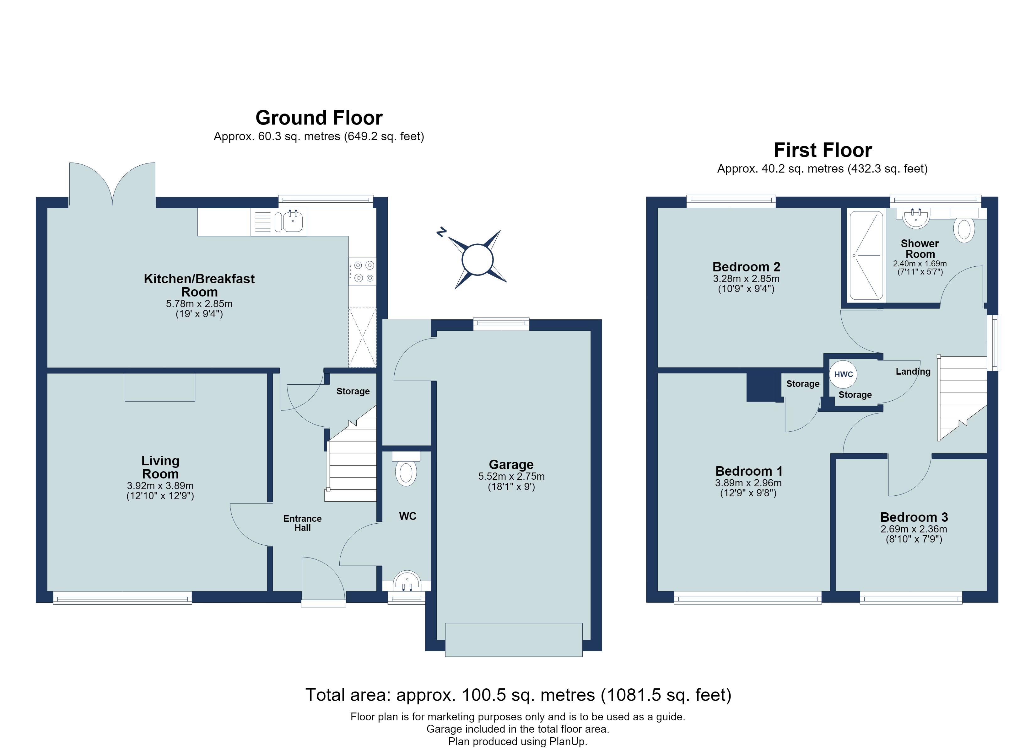 3 bed semi-detached house for sale in Langley Grove, Sandridge, St. Albans, Hertfordshire, AL4 - Property floorplan