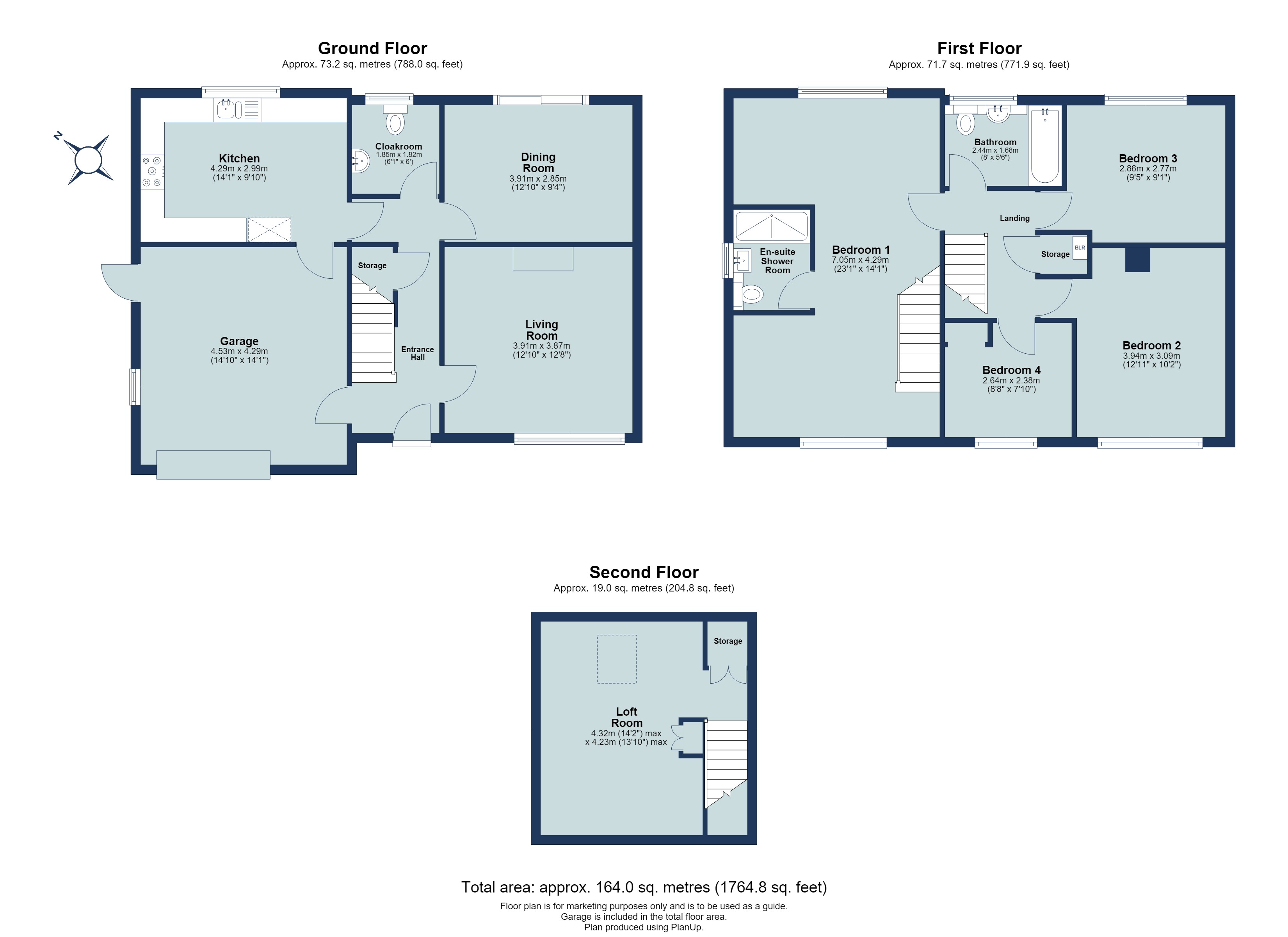 4 bed semi-detached house for sale in Langley Grove, Sandridge, St. Albans, Hertfordshire, AL4 - Property floorplan