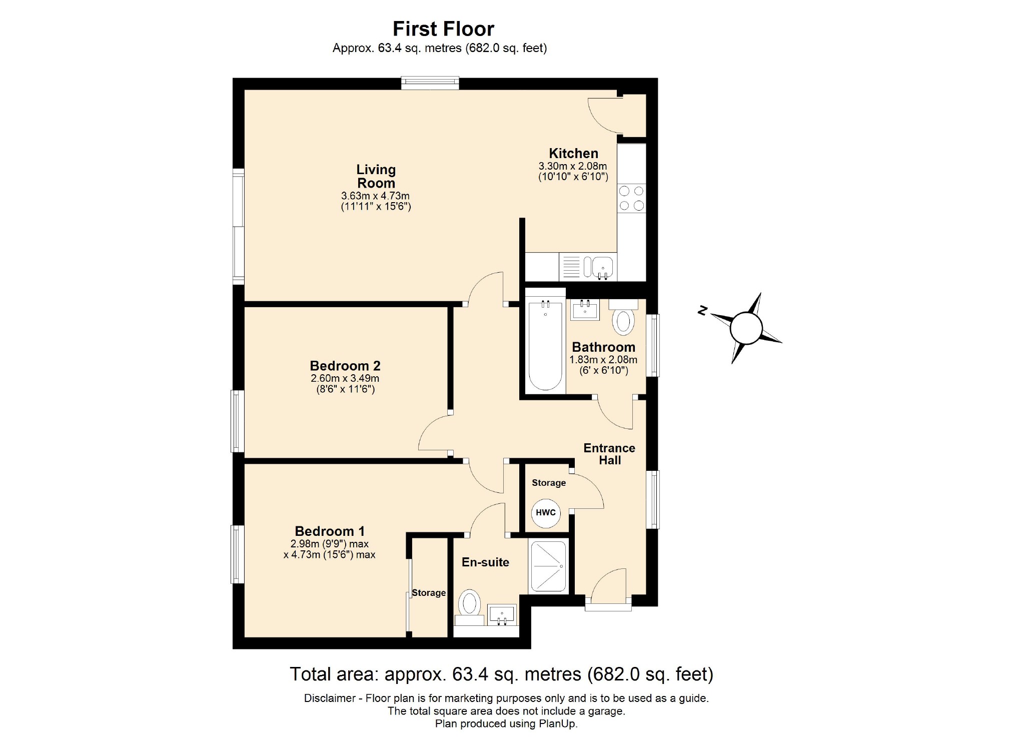 2 bed apartment to rent in Luna Place, Hatfield Road, St. Albans, Hertfordshire, AL1 - Property floorplan