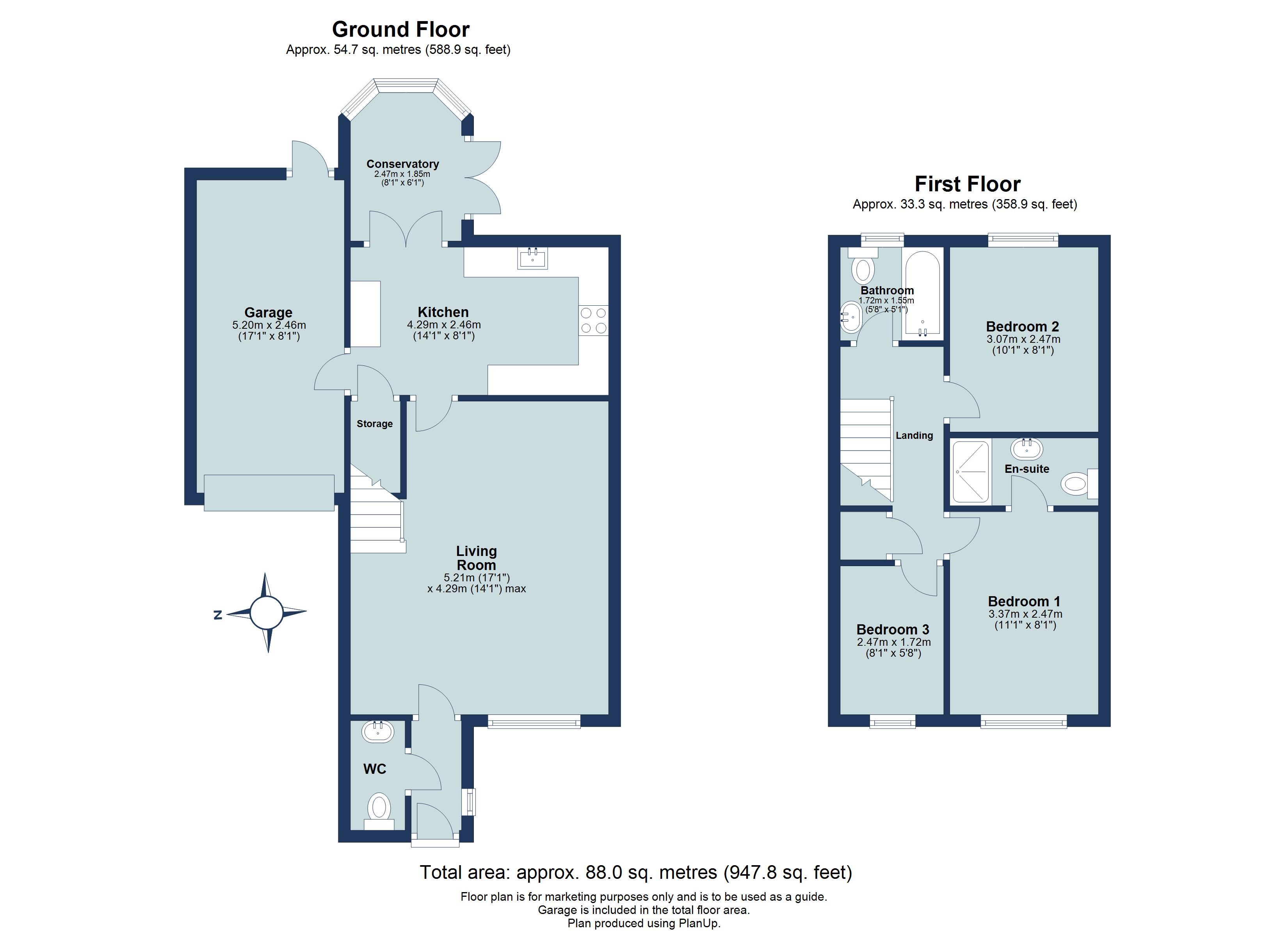 3 bed end of terrace house to rent in Bell View, St. Albans, Hertfordshire, AL4 - Property floorplan