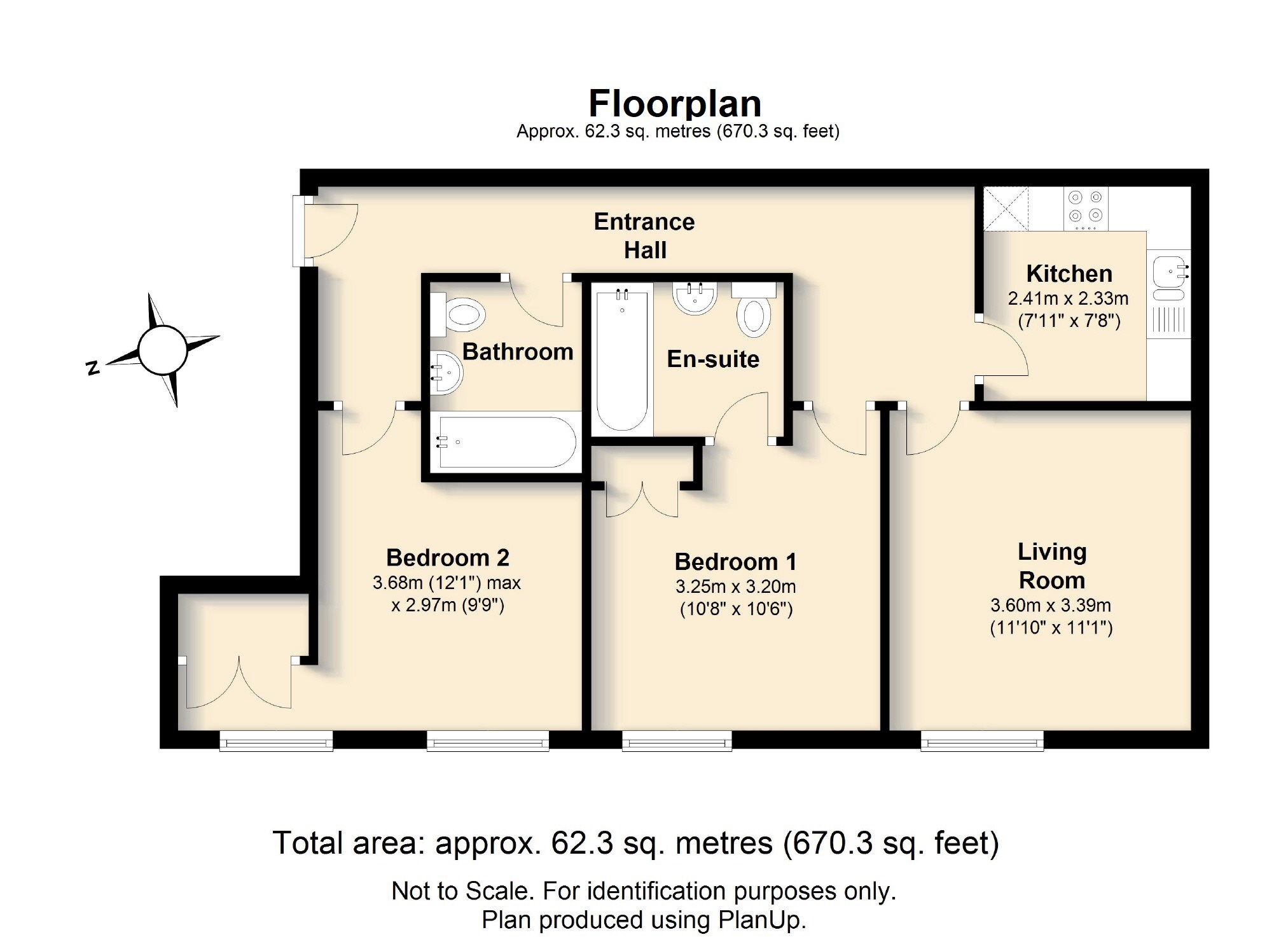 2 bed apartment to rent in Milliners Court, Lattimore Road, St Albans, Hertfordshire, AL1 - Property floorplan