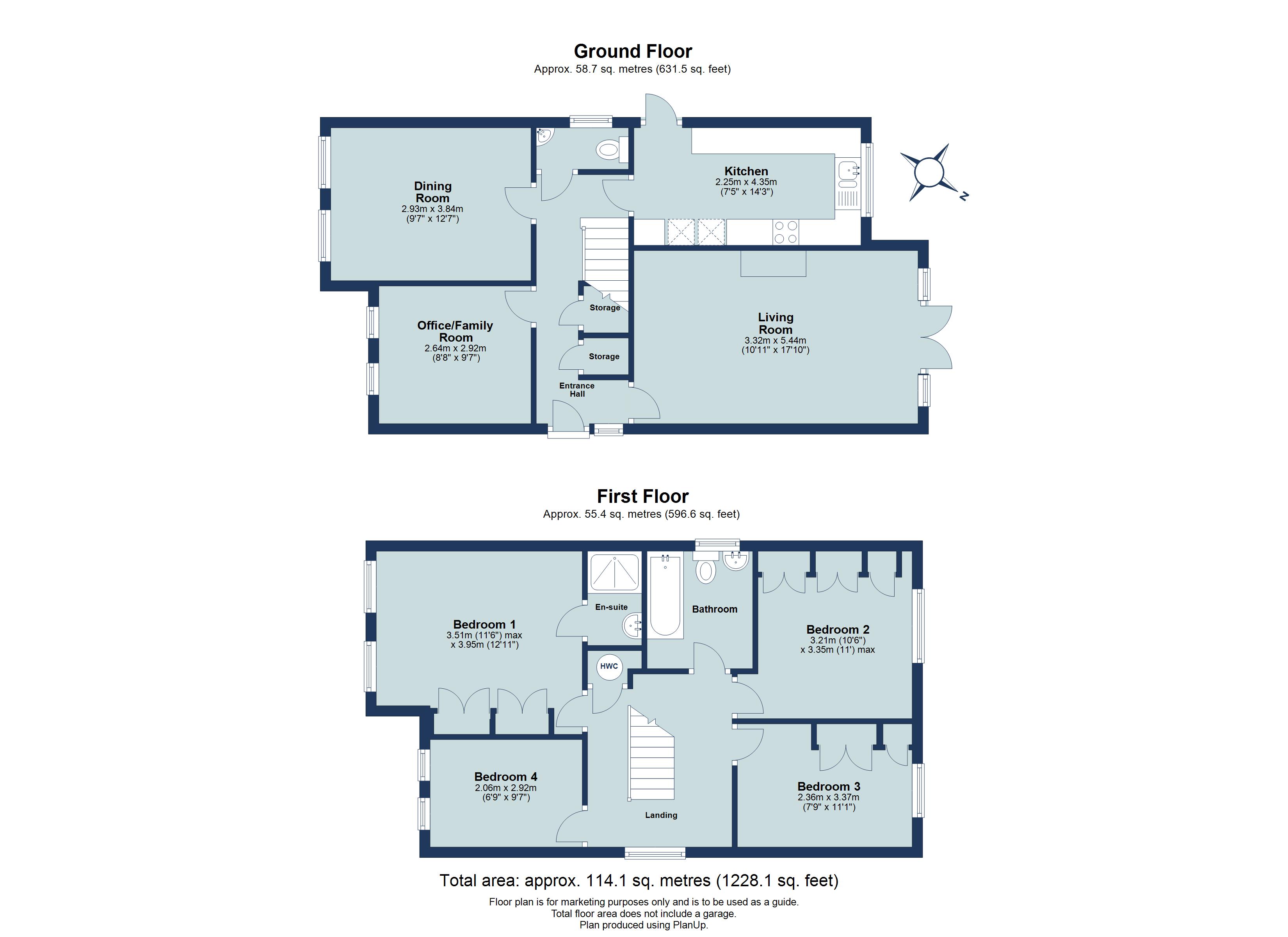 4 bed detached house for sale in Brightview Close, Bricket Wood, St. Albans, Hertfordshire, AL2 - Property floorplan