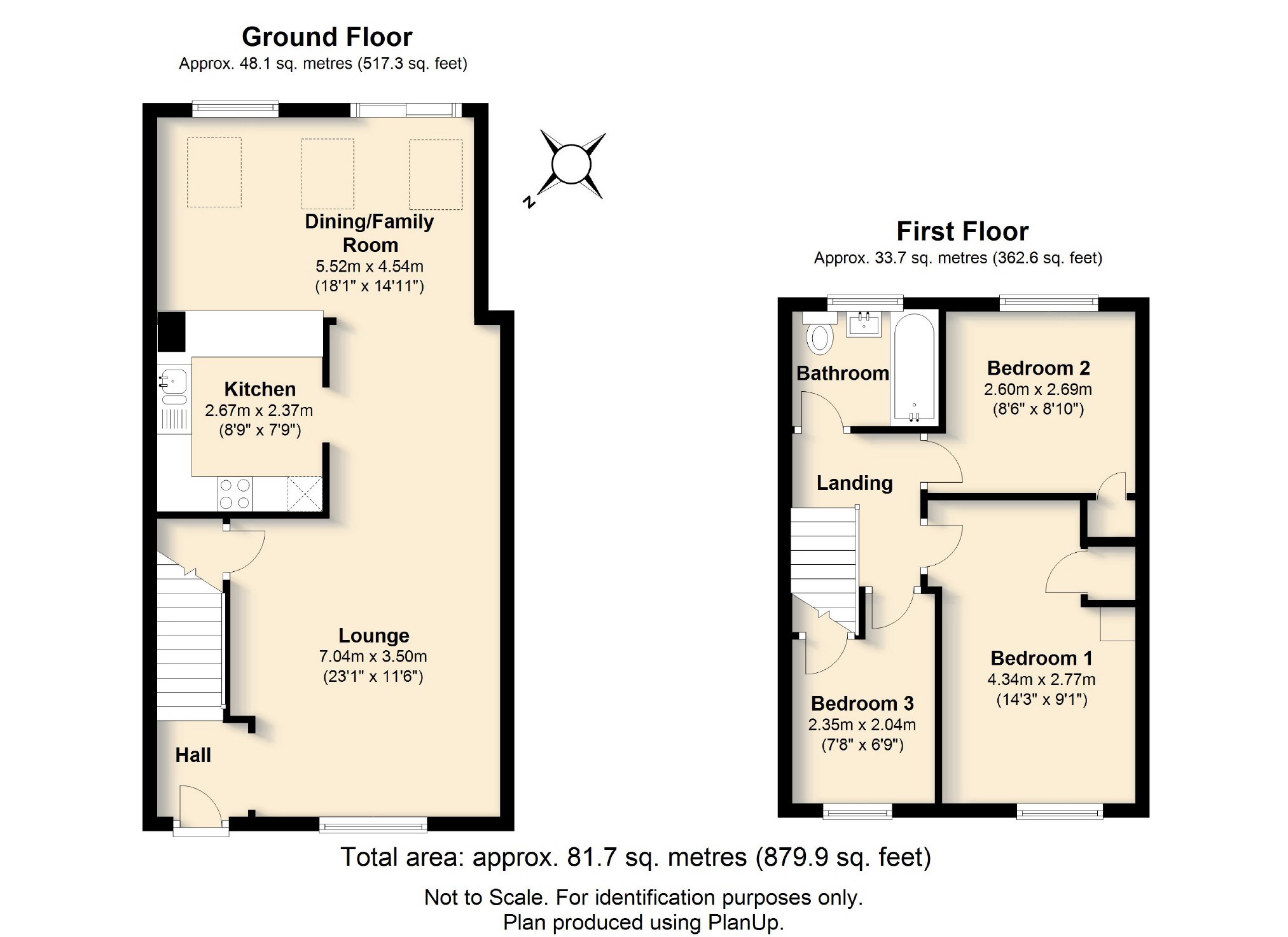 3 bed terraced house to rent in Chiltern Road, St. Albans, Hertfordshire, AL4 - Property floorplan