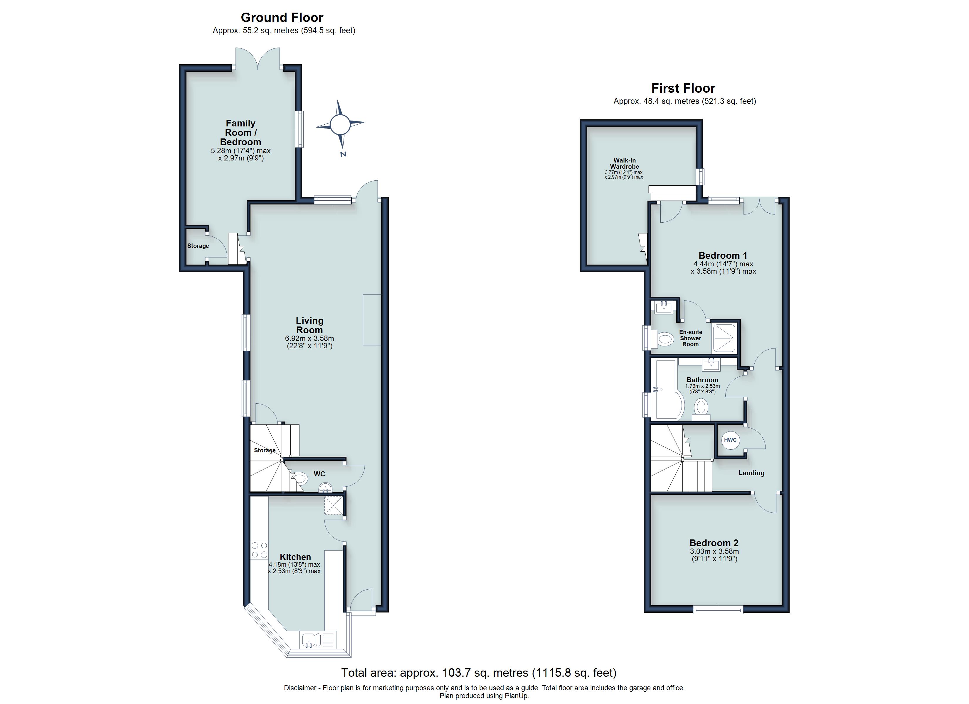 2 bed end of terrace house for sale in Knights Orchard, Verulam Road, St. Albans, Hertfordshire, AL3 - Property floorplan