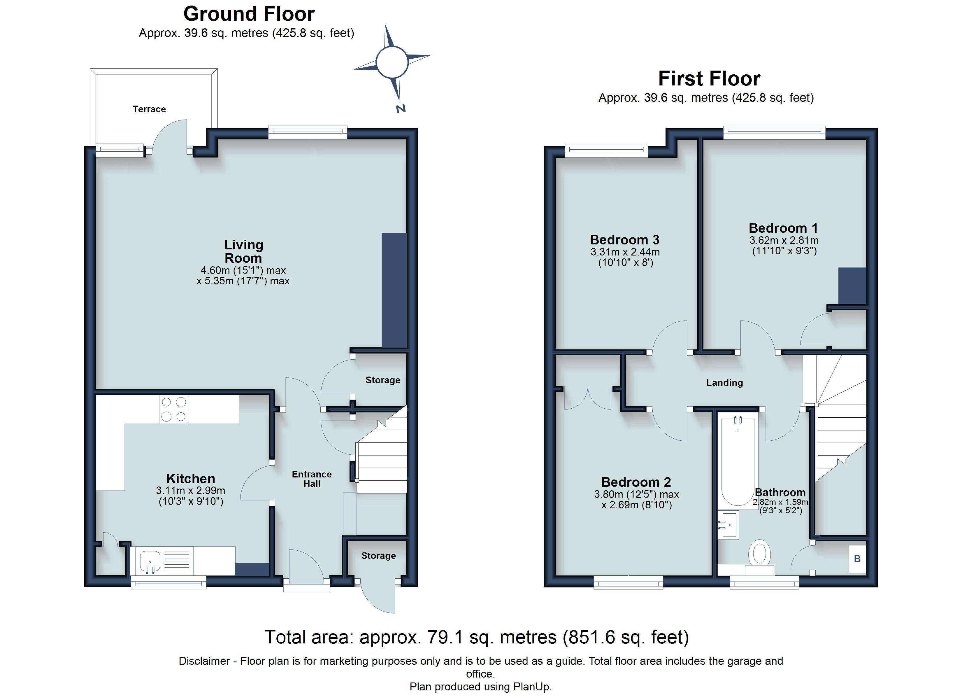 3 bed apartment to rent in Hughenden Road, St. Albans, Hertfordshire, AL4 - Property floorplan