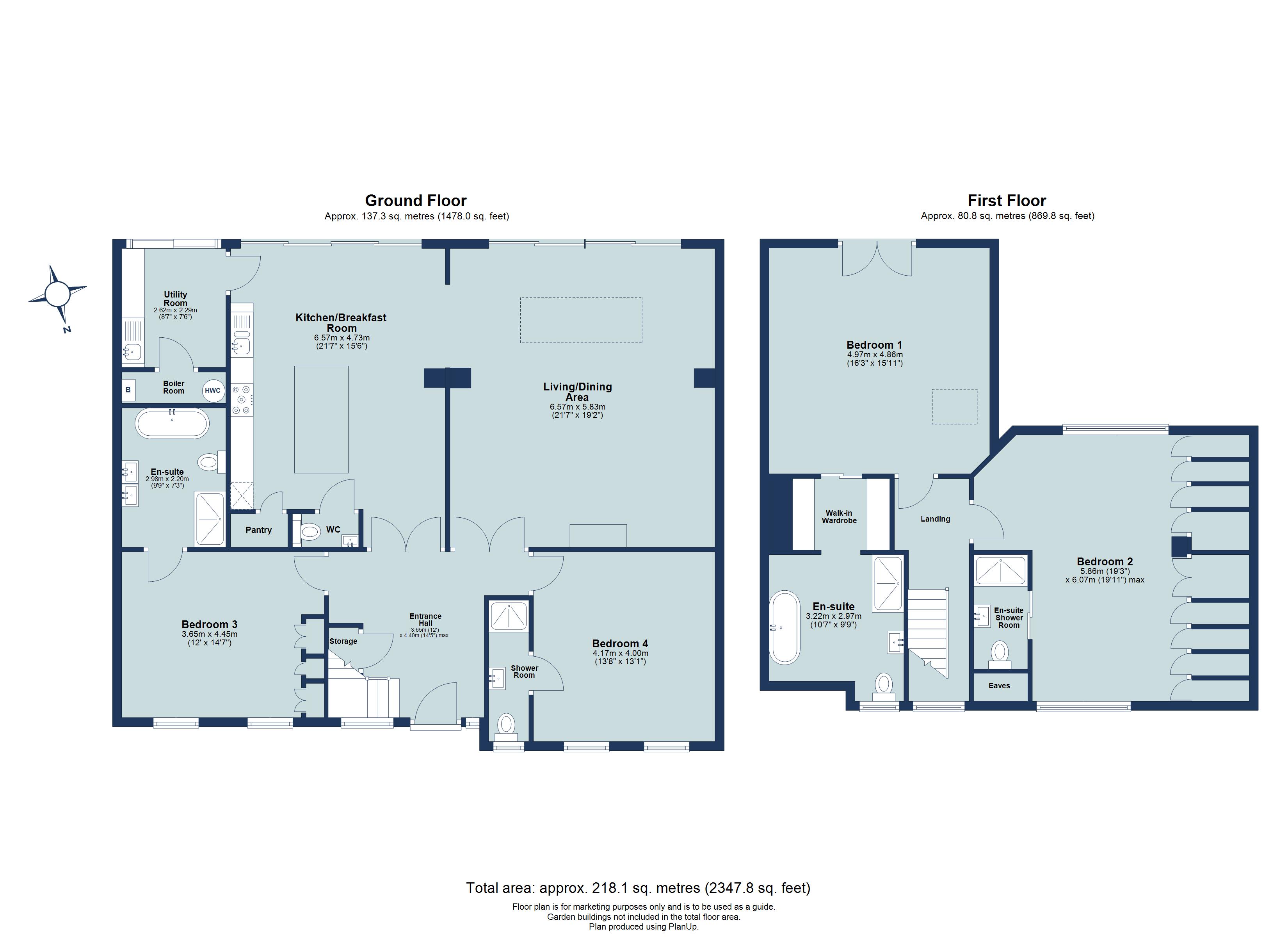 4 bed detached house for sale in Orchard Drive, Park Street, St. Albans, Hertfordshire, AL2 - Property floorplan