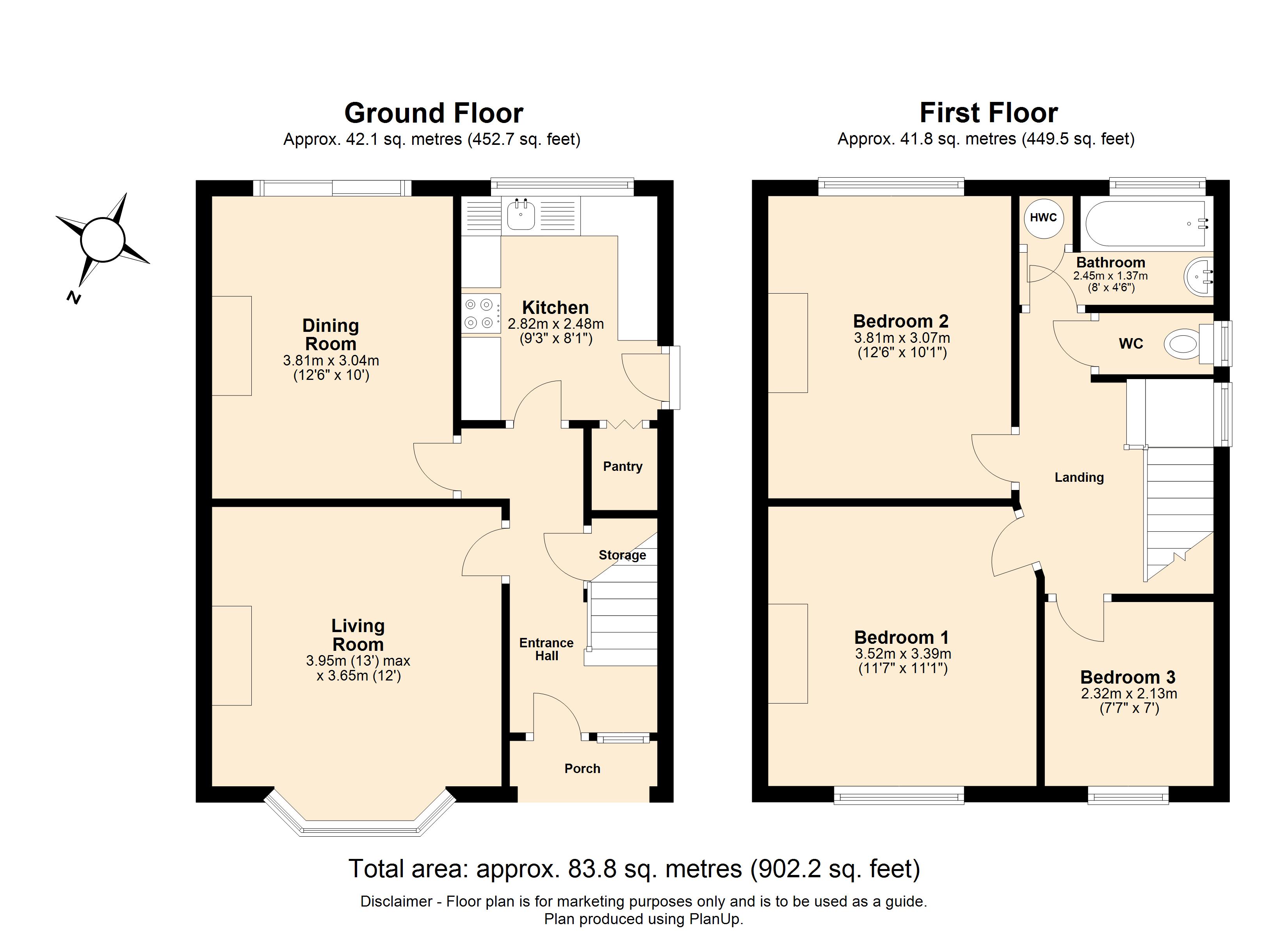 3 bed detached house for sale in Castle Road, St. Albans, Hertfordshire, AL1 - Property floorplan