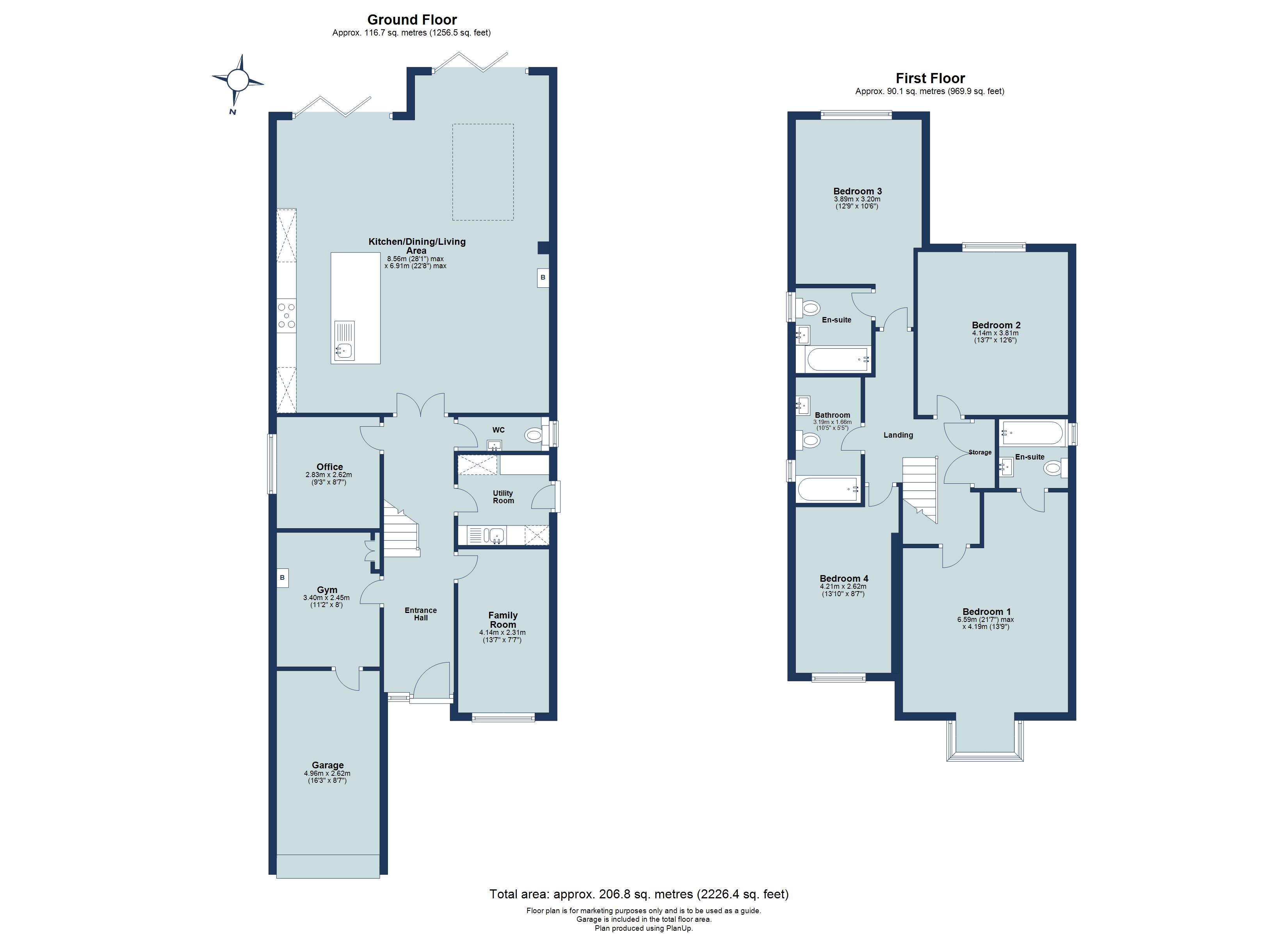 4 bed detached house for sale in Hatfield Road, St. Albans, Hertfordshire, AL4 - Property floorplan