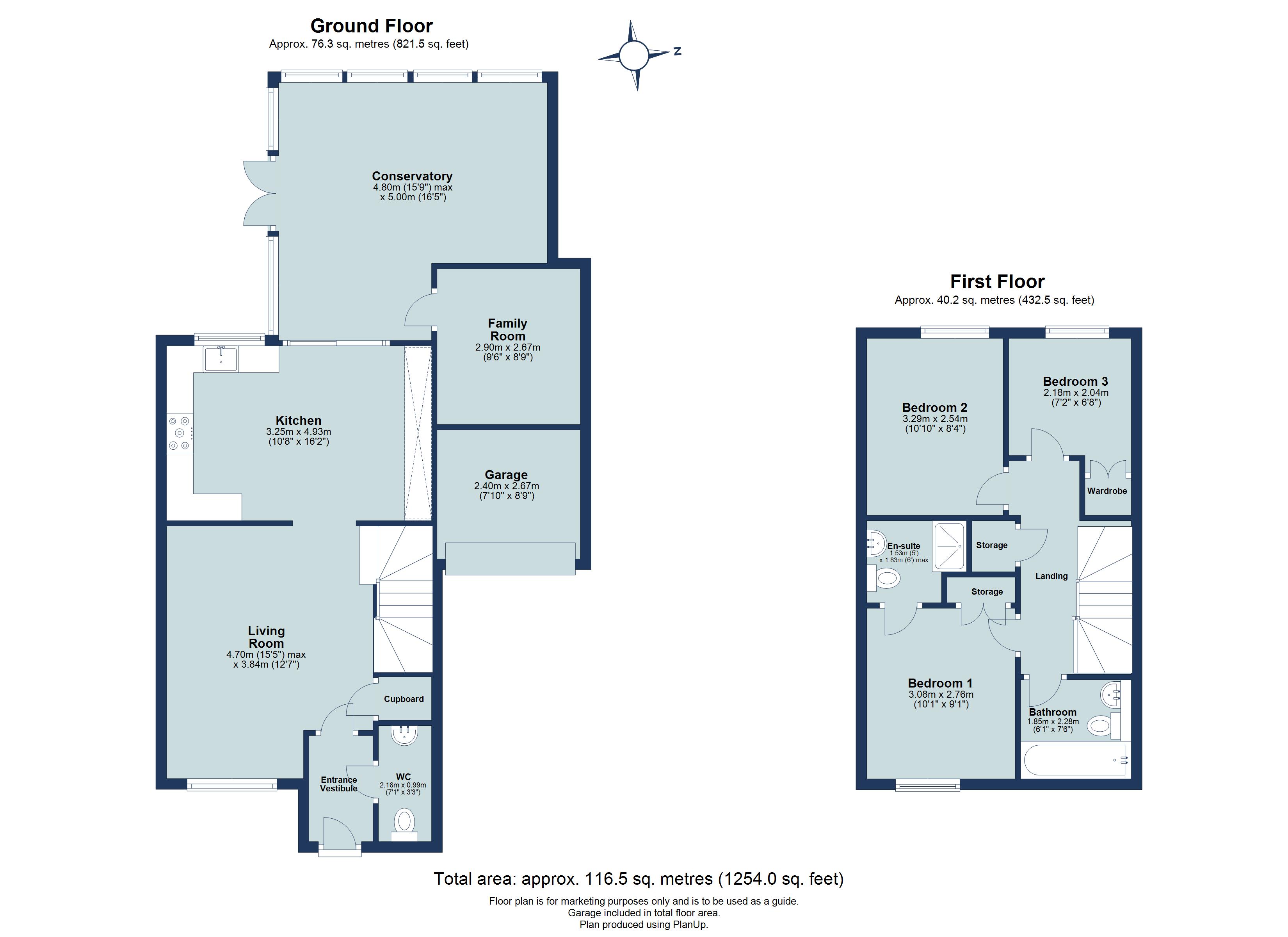 3 bed link detached house to rent in Sovereign Park, St. Albans, Hertfordshire, AL4 - Property floorplan
