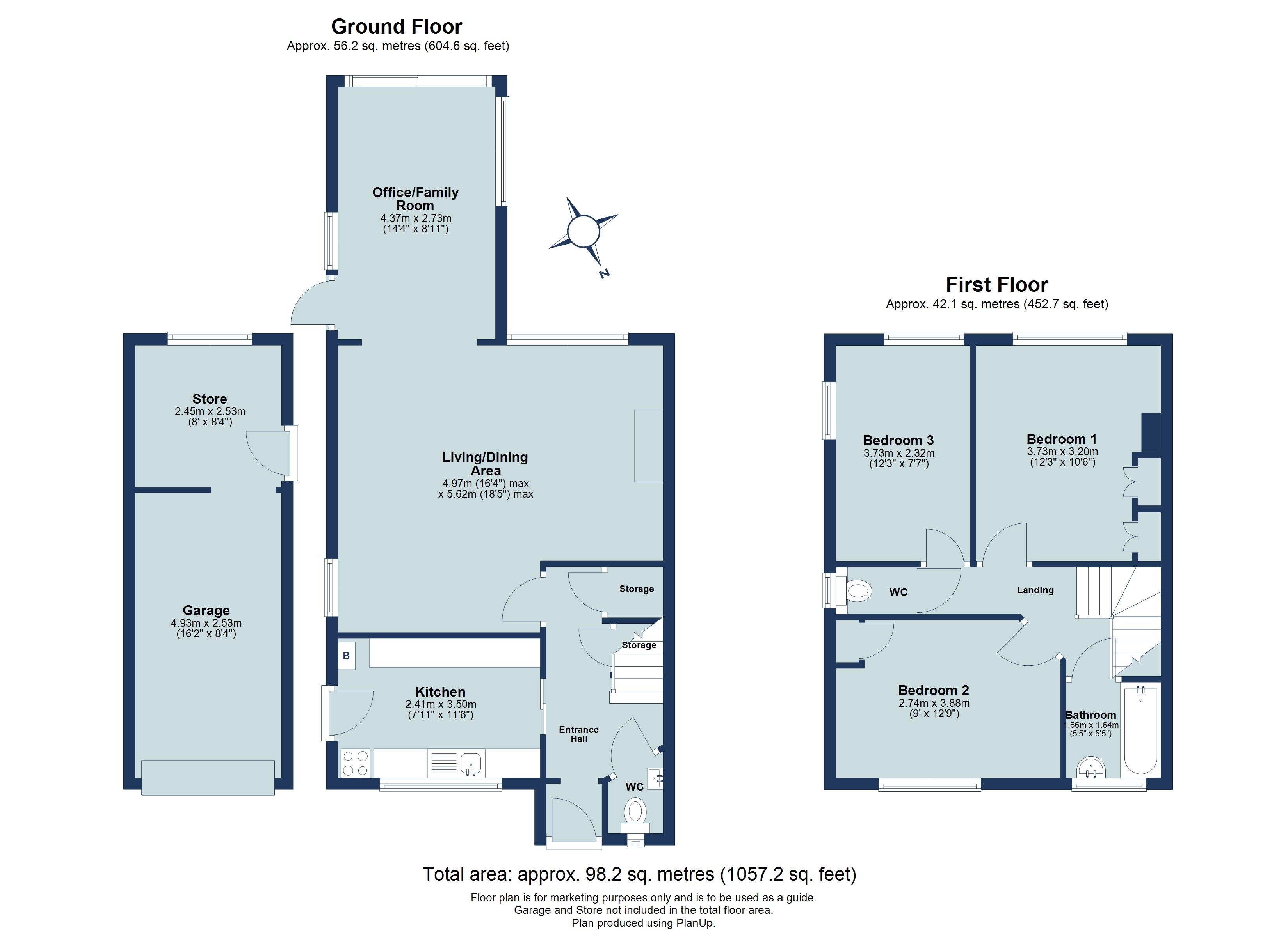 3 bed semi-detached house for sale in Orchard Drive, Park Street, St. Albans, Hertfordshire, AL2 - Property floorplan