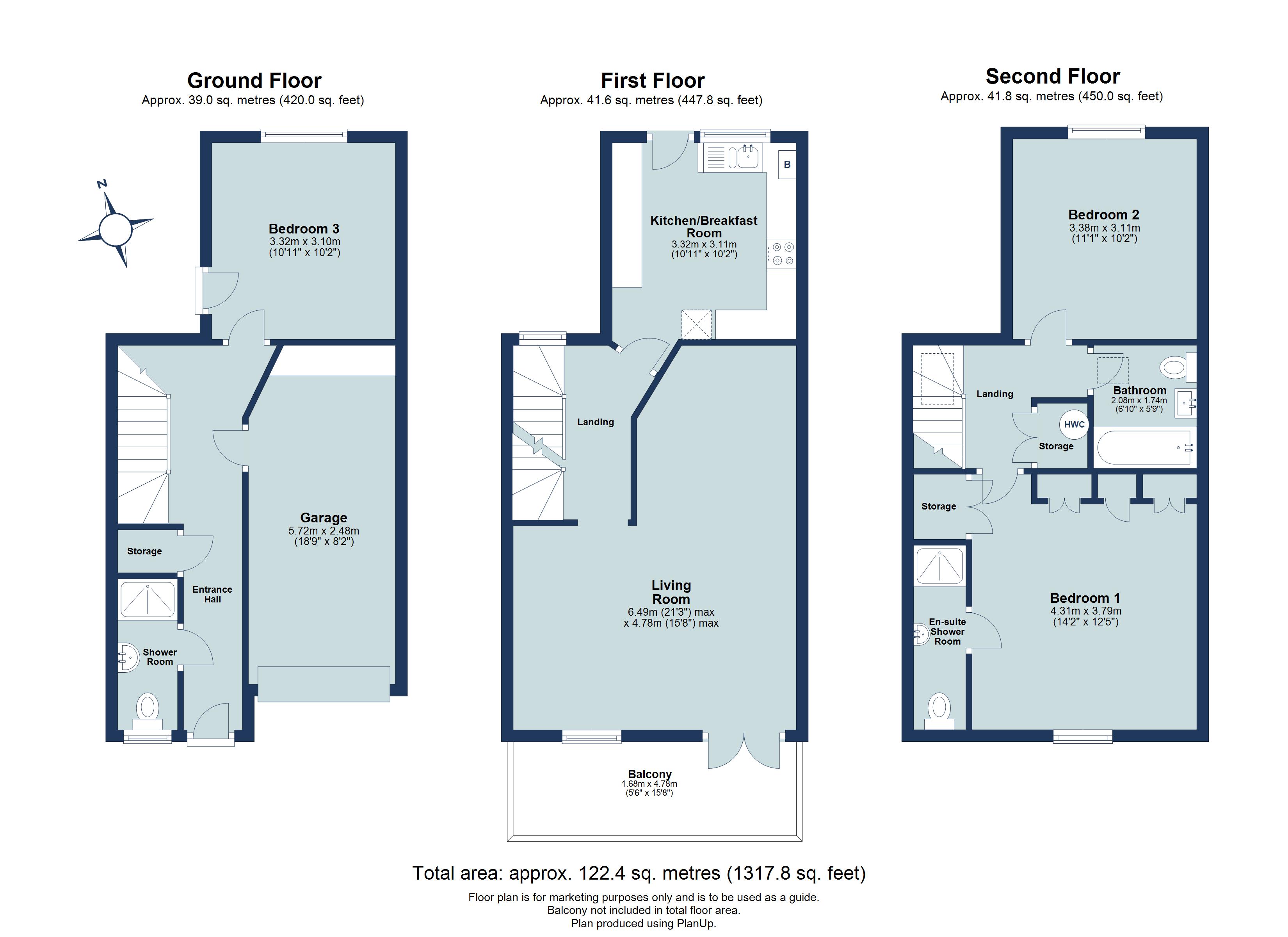 3 bed terraced house for sale in Saracens Head Yard, Pageant Road, St. Albans, Hertfordshire, AL1 - Property floorplan