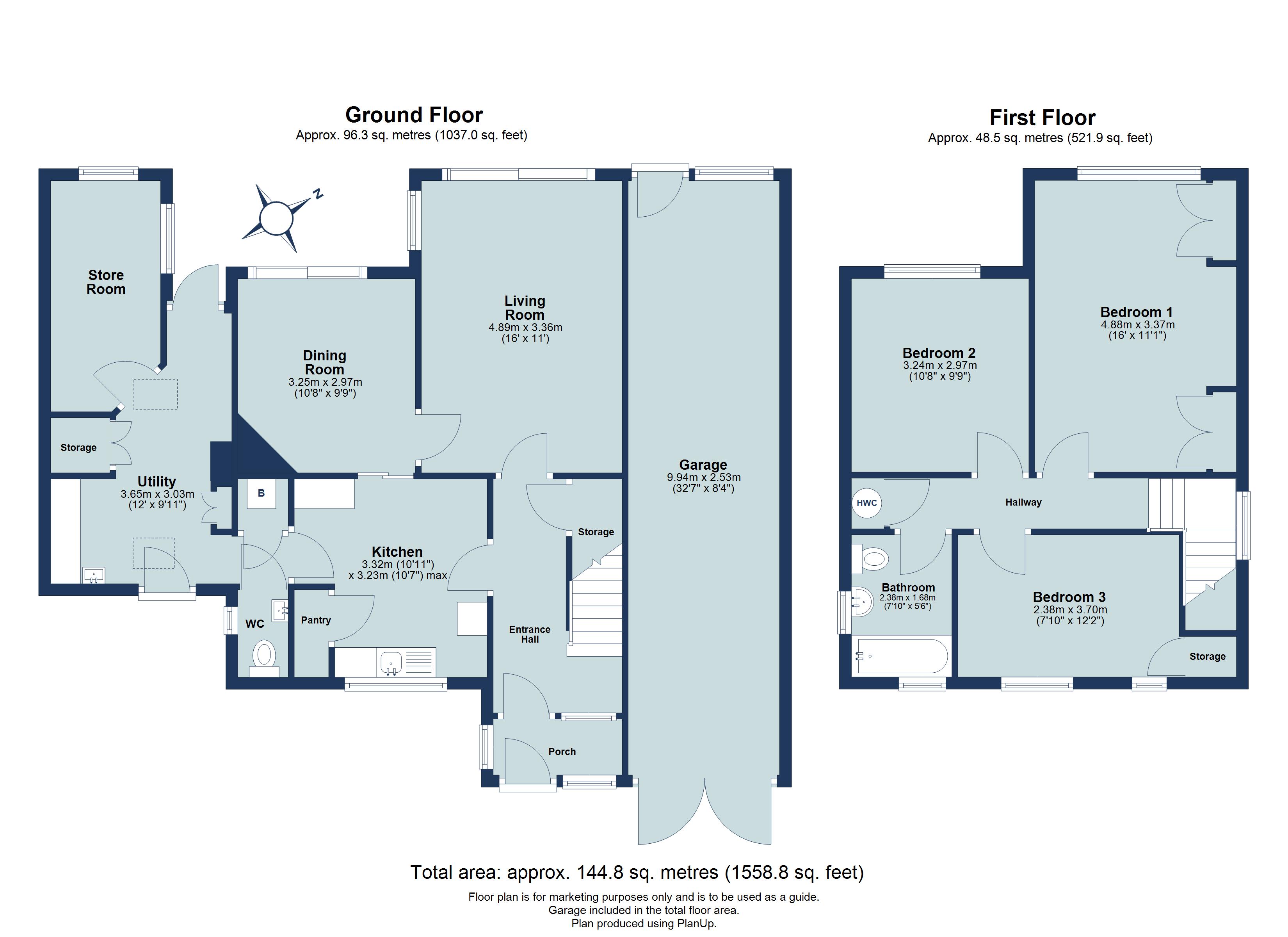 3 bed detached house for sale in Abbey Avenue, St. Albans, Hertfordshire, AL3 - Property floorplan
