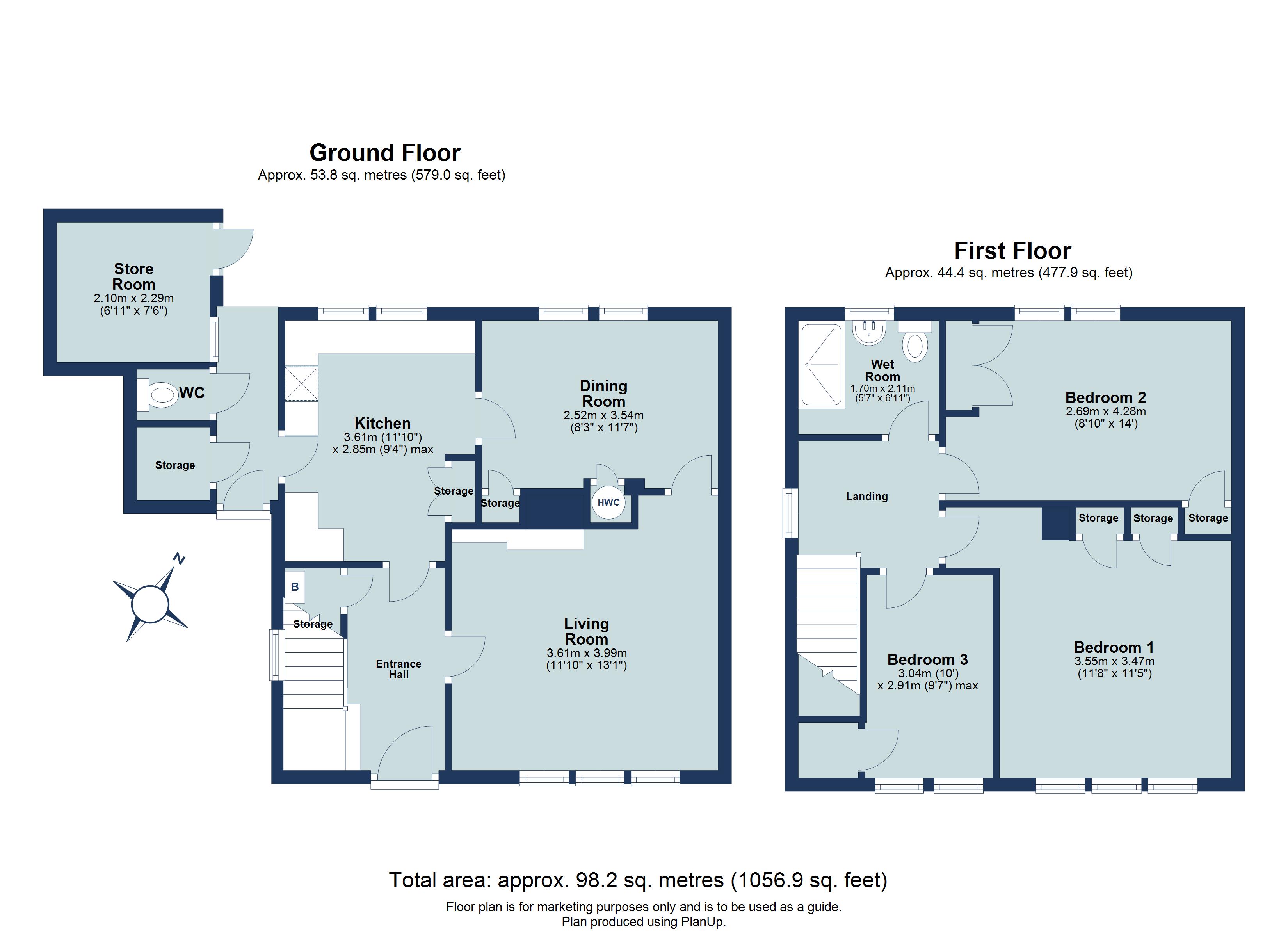 3 bed semi-detached house for sale in Manor Road, London Colney, St. Albans, Hertfordshire, AL2 - Property floorplan