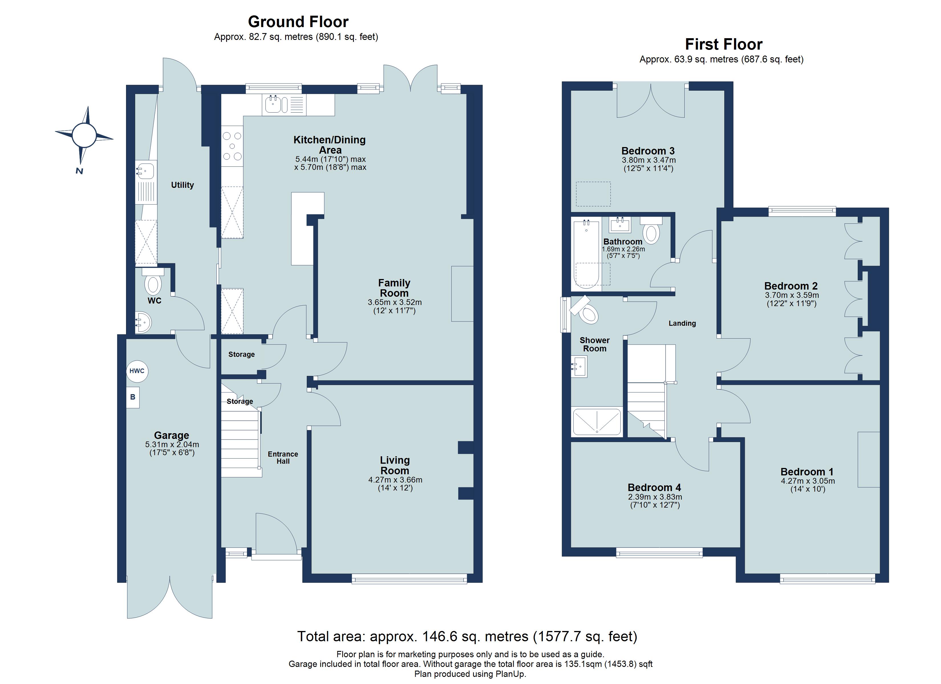 4 bed semi-detached house for sale in Salisbury Avenue, St. Albans, Hertfordshire, AL1 - Property floorplan