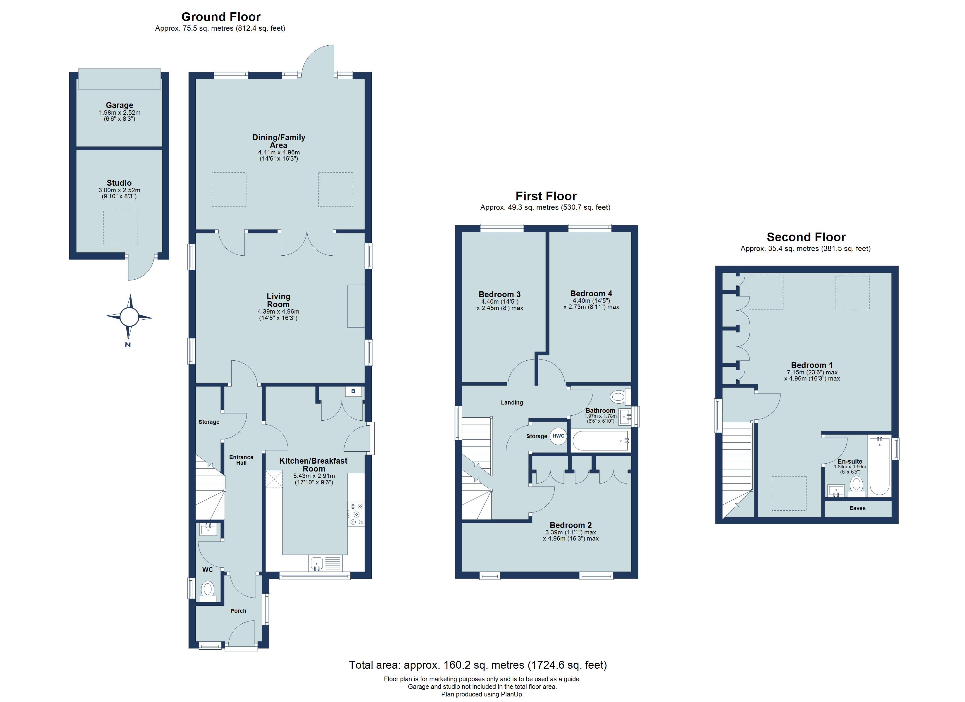 4 bed detached house for sale in Hatfield Road, St. Albans, Hertfordshire, AL4 - Property floorplan