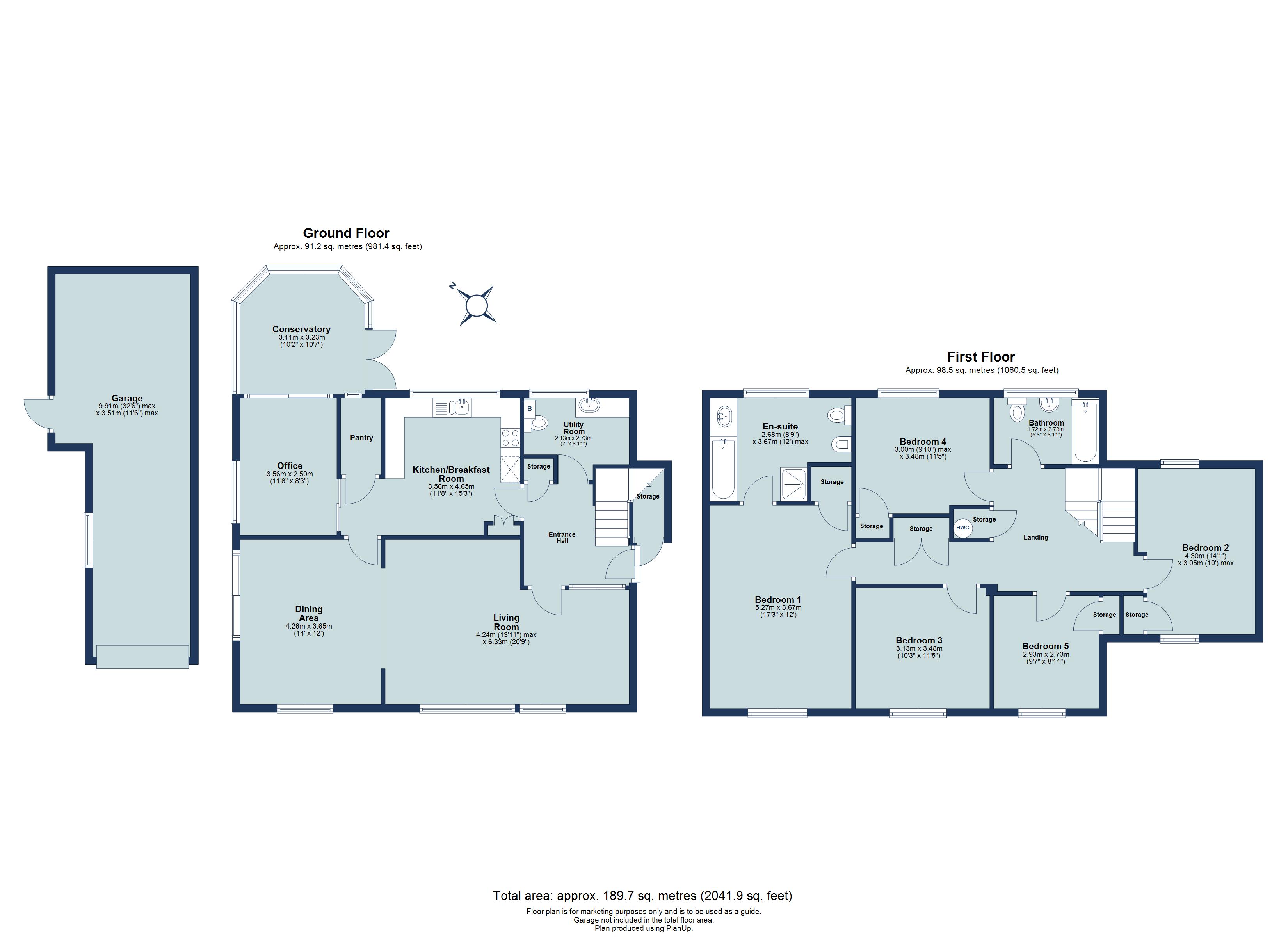 5 bed link detached house for sale in Meadowcroft, St. Albans, Hertfordshire, AL1 - Property floorplan