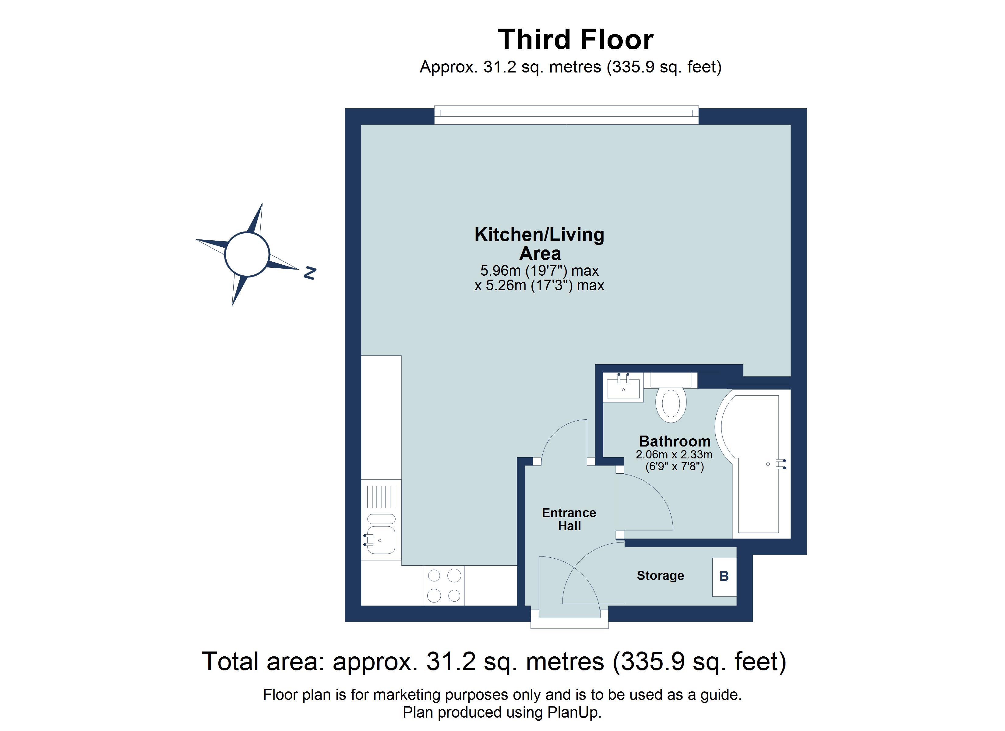 1 bed apartment to rent in Ridgmont Plaza, 36 Ridgmont Road, St. Albans, Hertfordshire, AL1 - Property floorplan