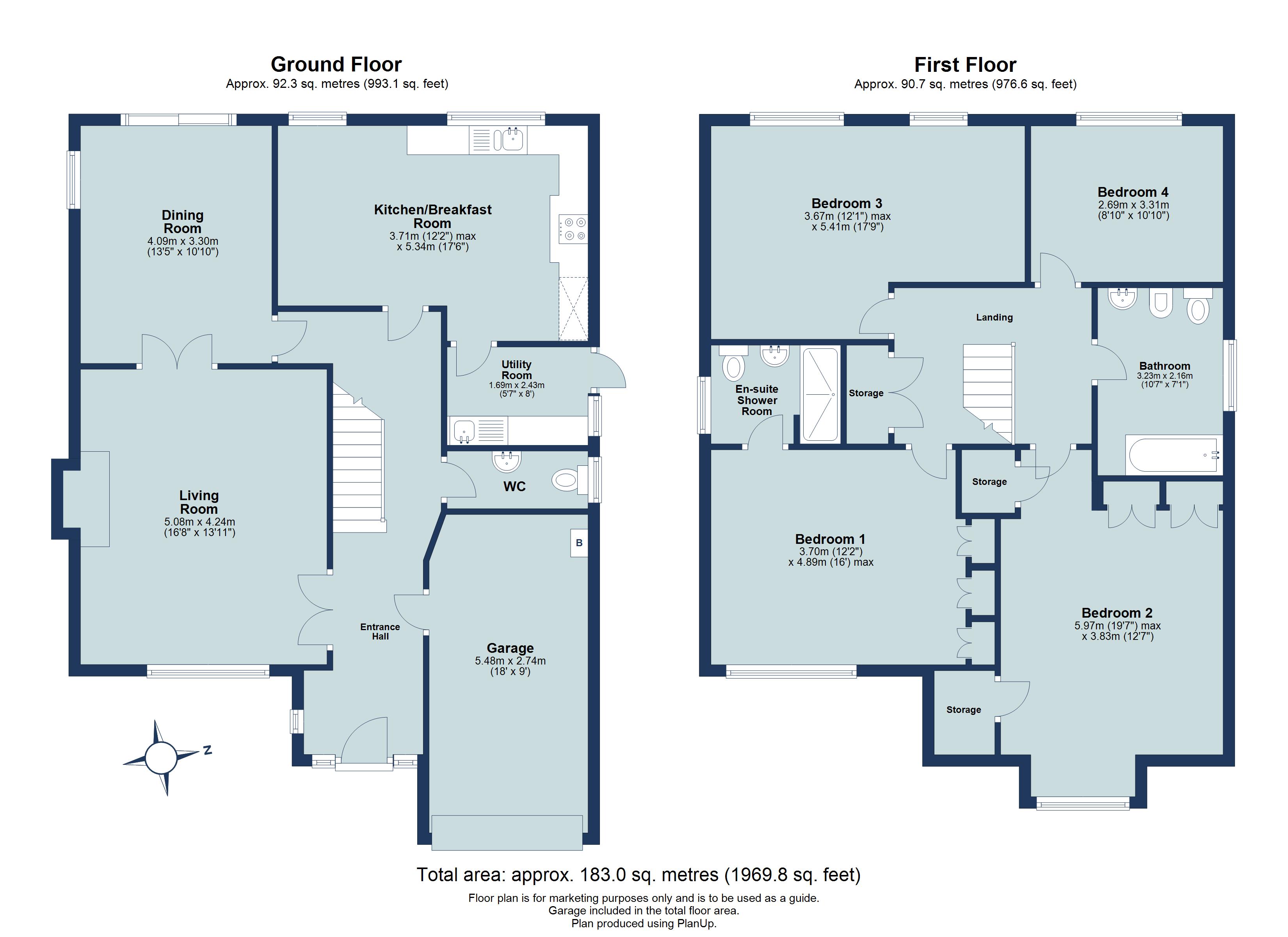 4 bed detached house for sale in Althorp Road, St. Albans, Hertfordshire, AL1 - Property floorplan