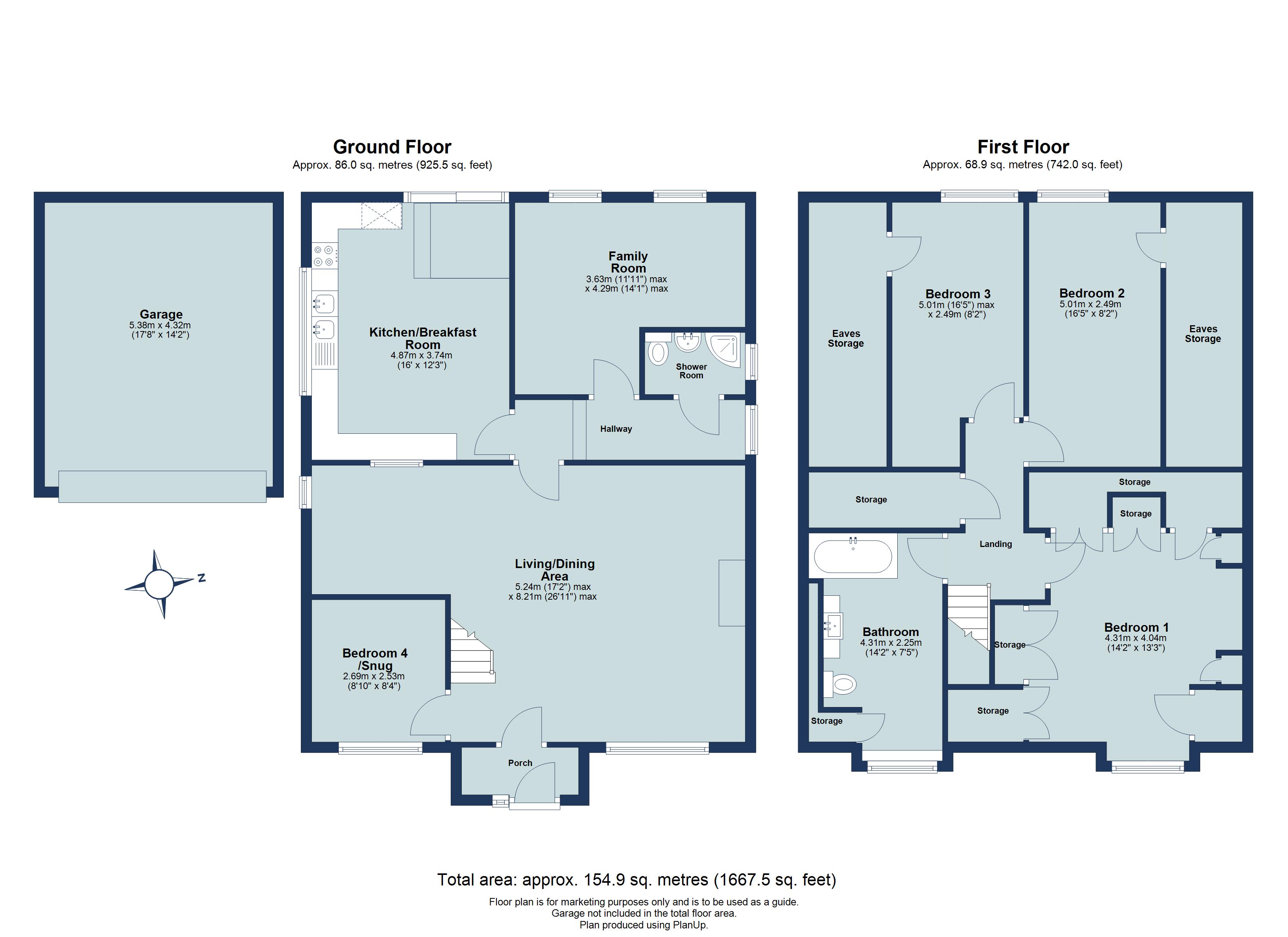 4 bed detached house for sale in Mount Drive, Park Street, St. Albans, Hertfordshire, AL2 - Property floorplan