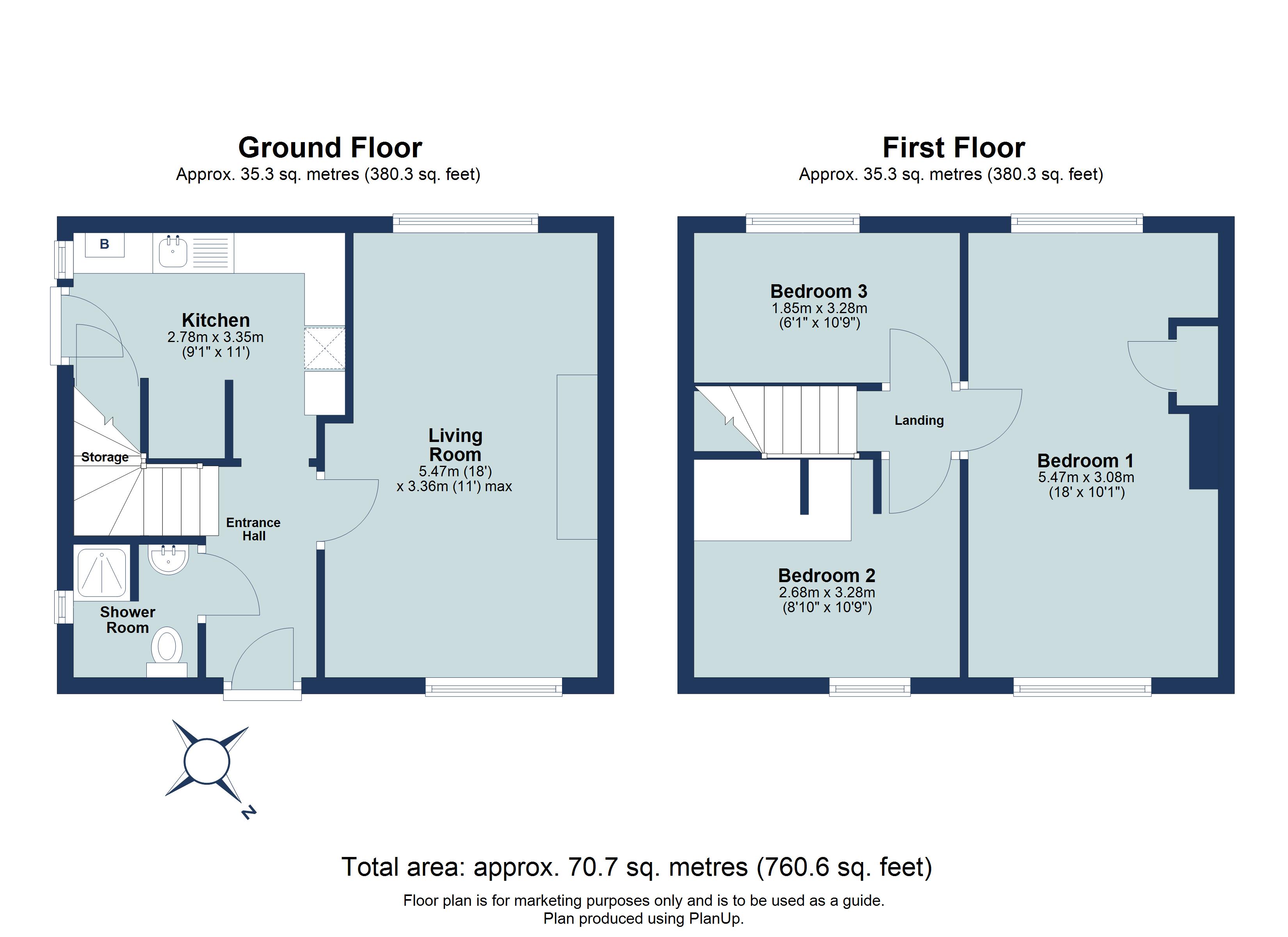 3 bed semi-detached house for sale in Marshall Avenue, St. Albans, Hertfordshire, AL3 - Property floorplan
