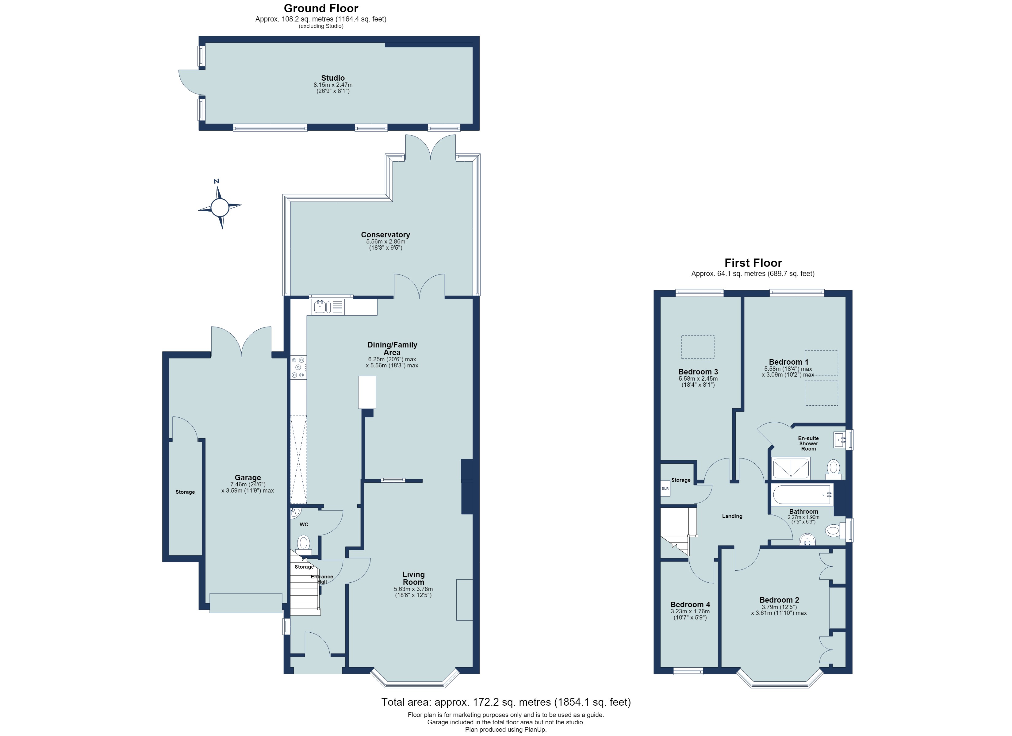 4 bed semi-detached house for sale in Guildford Road, St. Albans, Hertfordshire, AL1 - Property floorplan