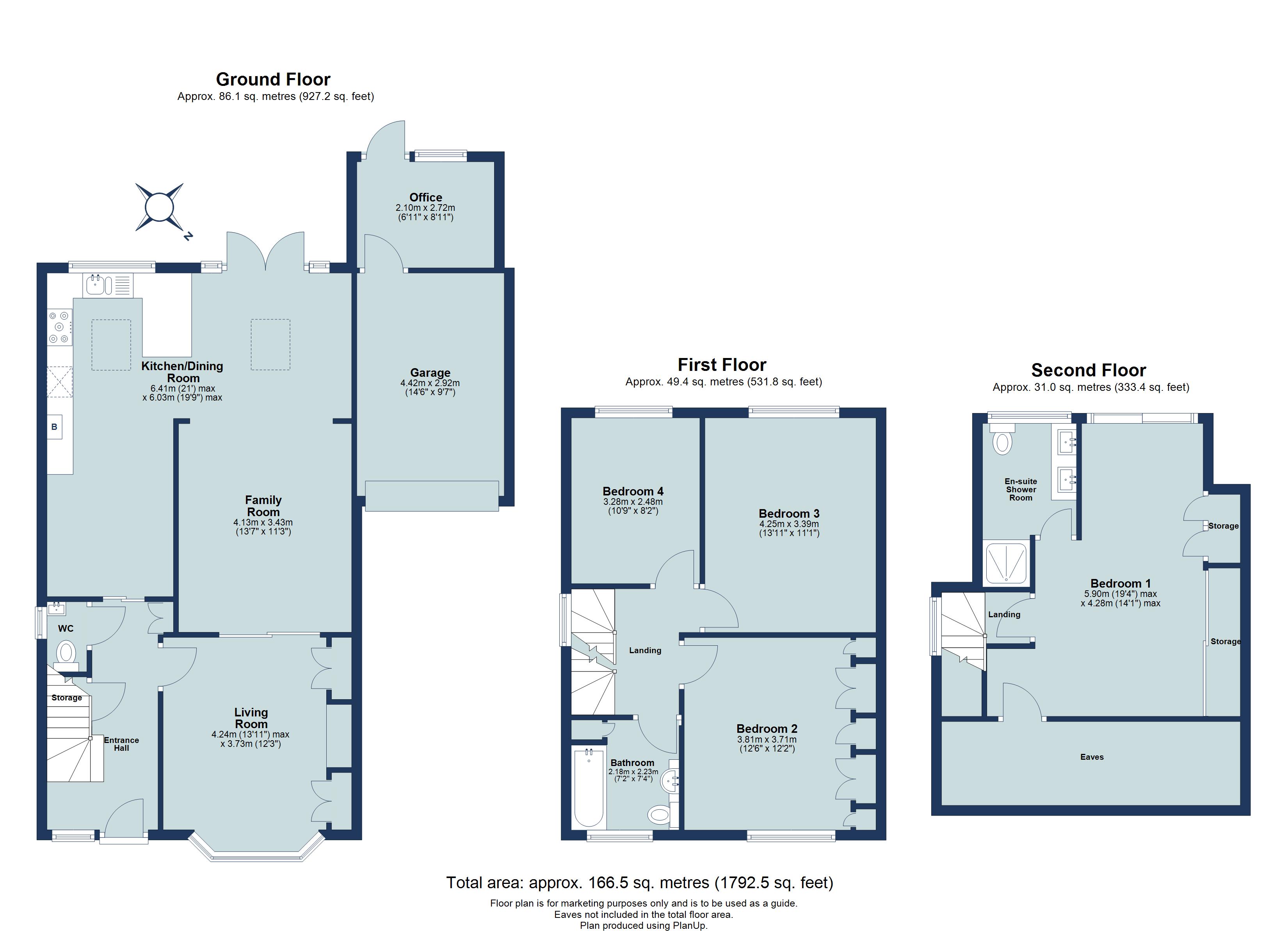 4 bed detached house for sale in Waverley Road, St. Albans, Hertfordshire, AL3 - Property floorplan